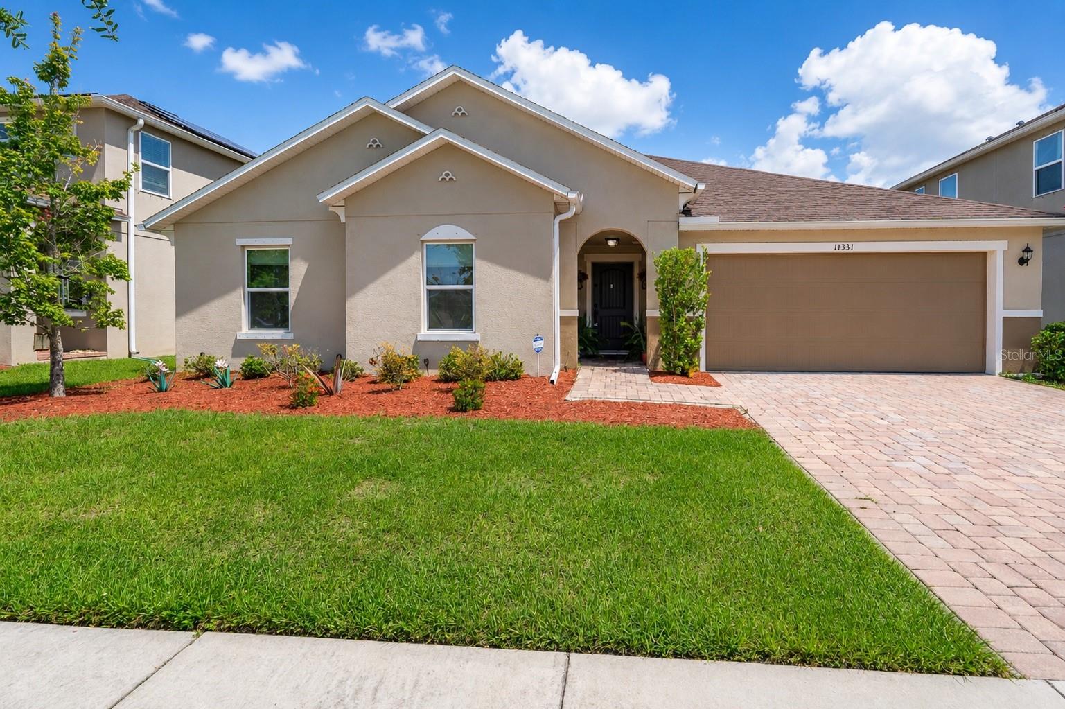 ATTENTION BUYERS! Welcome to this beautifully maintained 4-bedroom, 2.5-bathroom home offering 2,739 square feet of living space in the highly desirable South Fork community of Riverview. Built in 2018, this spacious home features an open and inviting floor plan with abundant natural light throughout. The kitchen is designed for both everyday living and entertaining, offering granite countertops, stainless steel appliances, a large island, and ample cabinet space. Recent updates include fresh interior paint and new luxury vinyl flooring in the secondary bedrooms. The primary suite provides a relaxing retreat with dual vanities, a walk-in glass-enclosed shower, and a private water closet. A convenient additional full bath and half bath provide flexibility for family and guests. The laundry room comes equipped with a washer and dryer. Step outside to your own private backyard oasis featuring a covered lanai, a sparkling in-ground saltwater pool, and a new pool pump installed last year. The paver driveway adds to the home's curb appeal and functionality. Residents of South Fork enjoy outstanding amenities including a pool, playgrounds, parks, walking trails, basketball courts, and community gathering areas. Conveniently located near US-301, I-75, shopping, dining, hospitals, and schools, this home offers the perfect combination of comfort, convenience, and Florida living at its finest. Schedule your private showing today!