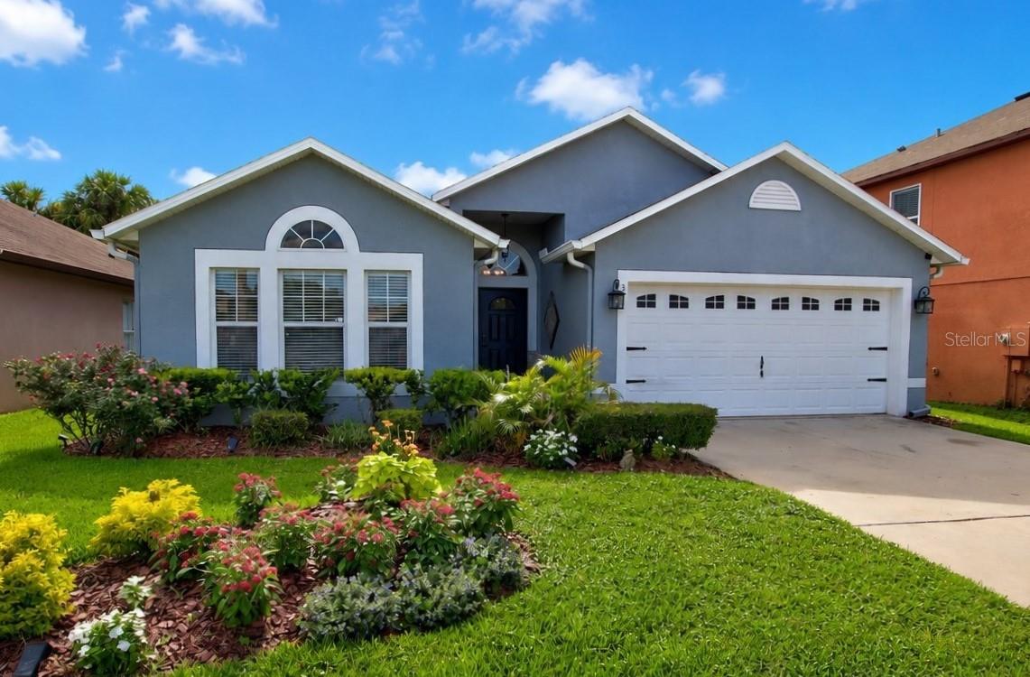 Your search is over! Enjoy peaceful water views, generous living space, and modern upgrades in this beautifully maintained 5-bedroom, 2-bath home located in the desirable Celery Lakes community. Designed with entertaining and everyday comfort in mind, the open-concept floor plan features a stunning custom kitchen with a large waterfall-edge quartz island, stainless steel appliances, and clear sightlines to the spacious living area. Vaulted ceilings and ceramic wood-look tile throughout the main living spaces create an airy, inviting atmosphere while offering durability and easy maintenance. The fully fenced backyard overlooks the water and includes a spacious covered lanai, creating the perfect setting for barbecues, outdoor gatherings, or simply unwinding while taking in the tranquil views. The versatile fifth bedroom, while not currently equipped with a closet, offers ample space for a home office, gym, playroom, study, or guest room. Additional highlights include an interior laundry room, a 2-car garage, a brand-new HVAC system installed in 2026, and a new water heater installed in 2026. With a low HOA fee and an ideal location near major highways, shopping, dining, parks, recreation, and top-rated Seminole County schools, this home offers the perfect blend of serenity and convenience. Just minutes from Historic Downtown Sanford, the Sanford RiverWalk, Lake Monroe, Central Florida Zoo & Botanical Gardens, and countless outdoor activities, this exceptional property provides an outstanding opportunity to enjoy the very best of Sanford and nearby Lake Mary living while creating memories for years to come.