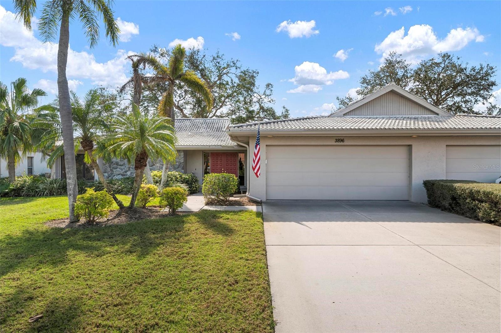 Welcome to highly sought-after Lakeshore Village South, one of Sarasota's premier 55+ communities offering the perfect blend of comfort, convenience, and carefree living. This beautifully maintained 2-bedroom, 2-bath residence is ideally positioned to capture serene lake views and features a bright, open floorplan designed for easy everyday living and effortless entertaining. Sun-filled living spaces create a warm and inviting atmosphere, while peaceful water views provide the perfect backdrop for relaxing mornings or quiet evenings at home. The kitchen is appointed with new stainless steel appliances, while tile flooring throughout the main living areas adds style, durability, and easy maintenance. A spacious 2-car garage provides ample storage and convenience, and the pet-friendly community makes it easy to enjoy life with your furry companions. Recent updates include a brand-new tile roof, adding both value and peace of mind. Residents enjoy a vibrant lifestyle with outstanding amenities including a community pool, and for only $200 yearly, a clubhouse, tennis courts, and pickleball courts. Ideally located just minutes from world-famous Siesta Key, as well as shopping, dining, and everyday conveniences, this is your opportunity to enjoy the best of Sarasota living in a welcoming maintenance-free community.