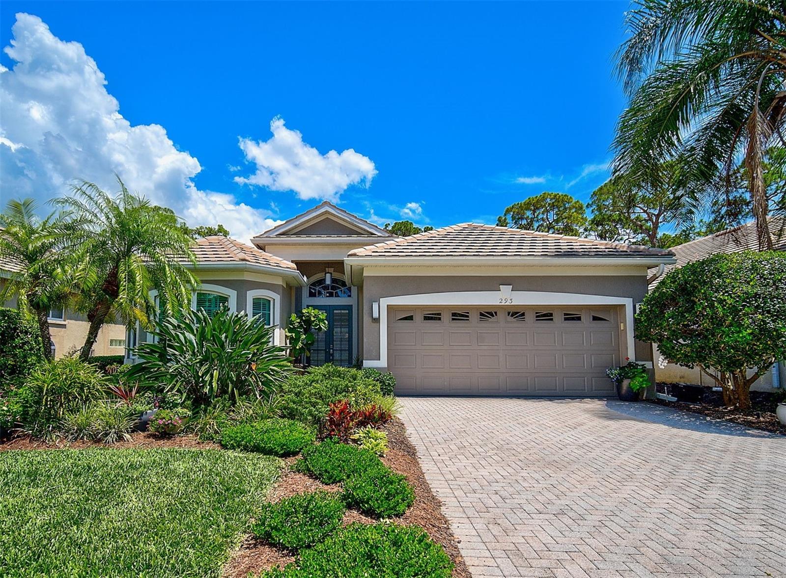 **STUNNING, UPDATED, MAINTENANCE-FREE Home is located in EMERALD WOODS, behind the Secure Gates of the Distinguished OAKS PRESERVE Neighborhood. Offering 3-Beds (or 2-Beds plus Den), 2-Baths and 2-Car Garage, Premium finishes abound throughout this home and include a Chef’s Kitchen, Tray Ceilings, Crown Moldings, Beautiful Luxury Vinyl Wood Plank, Plantation Shutters, an Oversized, Owner’s Bedroom Suite with Multiple walk-in closets and sitting area and much more! Enjoy the expansive and private outdoor living area in a screened lanai with wet bar and southern exposure overlooking a Garden and Tranquil Preserve. Mostly NEW Hurricane Impact Windows/Door. THE OAKS is a distinguished, 24hr Guarded, Country Club Community which boasts many accolades including: Platinum Club of America, Emerald Club of the World, Elite Distinguished Club of the World and One of America’s Healthiest Clubs - where amenities include Three Restaurants, Ballroom, Two 18-hole championship GOLF courses, award-winning RACQUETS program with 12 Har-Tru Hydro-Grid TENNIS courts, 4 PICKLEBALL Courts, wonderful CROQUET facility, state-of-the-art FITNESS center and junior Olympic, heated community SWIMMING POOL, Bocce, Basketball Court, Playground and more! The Oaks is just minutes from nationally ranked Pine View School, the Legacy Bike Trail, area Beaches and all that Gulf Coast living has to offer. Membership is required and there is NO WAITLIST for GOLF or SOCIAL Membership.