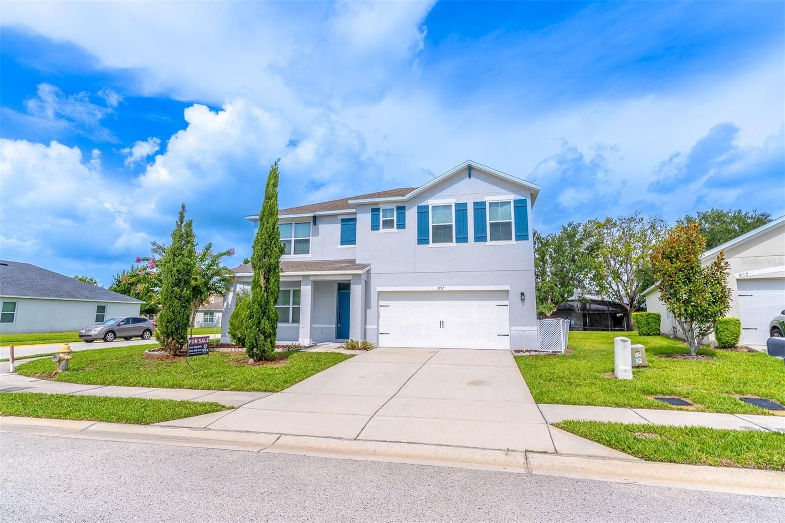 **MOVE-IN READY! $10,000 CLOSING COST INCENTIVE!**
  Welcome to this beautifully renovated 5-bedroom, 3-bathroom two-story home in Calabay Parc at Tower Lake, Haines City. Featuring fresh paint inside and out, brand-new flooring, modern lighting, and a whole-house water softener, this property is designed for comfort and style.
  The flexible floor plan includes a first-floor den/office and guest bedroom with a full bath. Upstairs, enjoy a spacious loft and a private primary suite with dual sinks and a walk-in shower. Offering modern luxury in a prime gated community, don't miss your chance to own this stunning home!