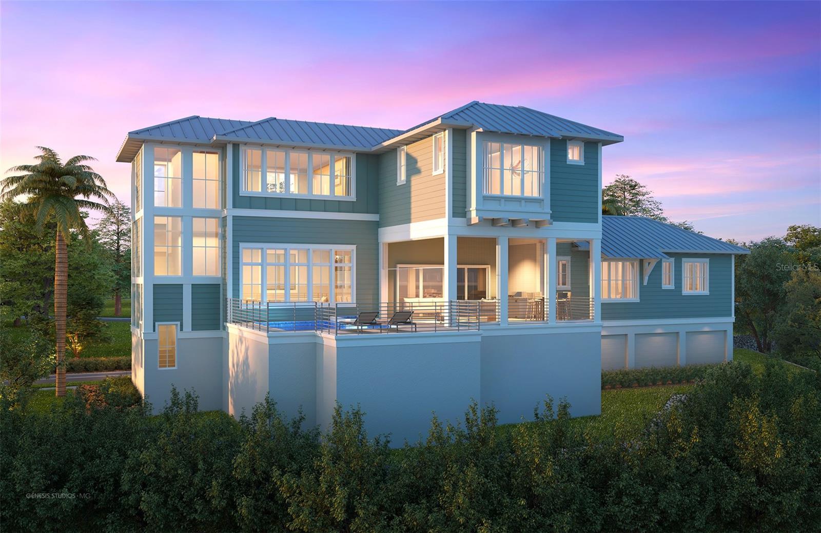 EXCEPTIONAL ONE-OF-A-KIND WATERFRONT LOCATION! Discover unobstructed, panoramic views of Anna Maria Island and Tampa Bay from this newly completed, move in ready luxury waterfront home!  Perfectly and privately positioned in the master-planned community of Harbour Isle, this fully furnished, single-family, 3-level coastal residence combines modern luxury with breathtaking vistas, making it a prime spot for sunsets and dolphin watching. This stunning waterfront home is one of only four single-family residences in the highly coveted gated community of Harbour Isle. 
Crafted by nationally acclaimed LRK Architect and built by Florida’s award-winning Issa Homes, celebrating 50 years of building in Florida’s most elite communities, this home features a custom-designed coastal motif by locally based HSH Collective, founded by Jessica Holmes. With its elevated pool and outdoor kitchen, both offering unobstructed views of the serene Anna Maria Sound, this residence elevates your living experience. Issa Homes prides itself on its commitment to architecturally correct design, attention to detail, designer selections, custom trim work, top-of-the-line appliances, and custom cabinetry.
Ground Floor: A multi-car garage includes ample storage space and enough spots for 3 cars plus a golf cart. To ascend to the main living area on the second floor, choose between an elevator or a picturesque stairway with skyline views and filled with natural light.
Second Floor: Step into a sprawling great room and chef’s kitchen, designed with expansive views that stretch to the horizon. The main bedroom suite on this floor offers sweeping vistas, a large spa-like bath with a soaking tub, and a walk-in closet — a true sanctuary. The open-concept great room area features lofty ceilings and large windows that frame the azure waters, with a state-of-the-art kitchen, a dining area, and a spacious living area that opens to an expansive outdoor entertainment space.
Third Floor: This level houses a luxurious junior suite and two additional guest bedrooms, each with ensuite bathrooms and ample closet space for utmost privacy. Easily convert one of these bedrooms into an office, wellness room, or private escape. A multi-purpose space provides additional inspiration for entertainment or relaxation.
Community and Location: This stunning home will be one of only four single-family residences in the highly coveted gated community of Harbour Isle. The private clubhouse includes a resort-style pool, a state-of-the-art gym, The Sky Bar and Restaurant, a jacuzzi, a private beach on the Sound, and an outdoor pavilion. Additional amenities include over two miles of walking and biking paths, kayak launches on both the private lagoon and Sound, a fire pit, and three more swimming pools with pavilions. Fancy a bike ride outside the community? Robinson’s preserve is just a short ride and includes more than eight miles of winding trails amongst native Florida plants and trees. Harbour Isle is located on Perico Island, just minutes from beautiful Anna Maria Island and its famous beaches. Centrally located, Perico Island is 30 minutes to Sarasota Airport and 55 minutes to the Tampa/St Petersburg Airport.
Don’t miss this rare opportunity to own a one-of-a-kind masterpiece in one of Florida’s most coveted locations. Floor plans and design boards are available upon request. Experience the pinnacle of coastal luxury living in this extraordinary Harbour Sound home.