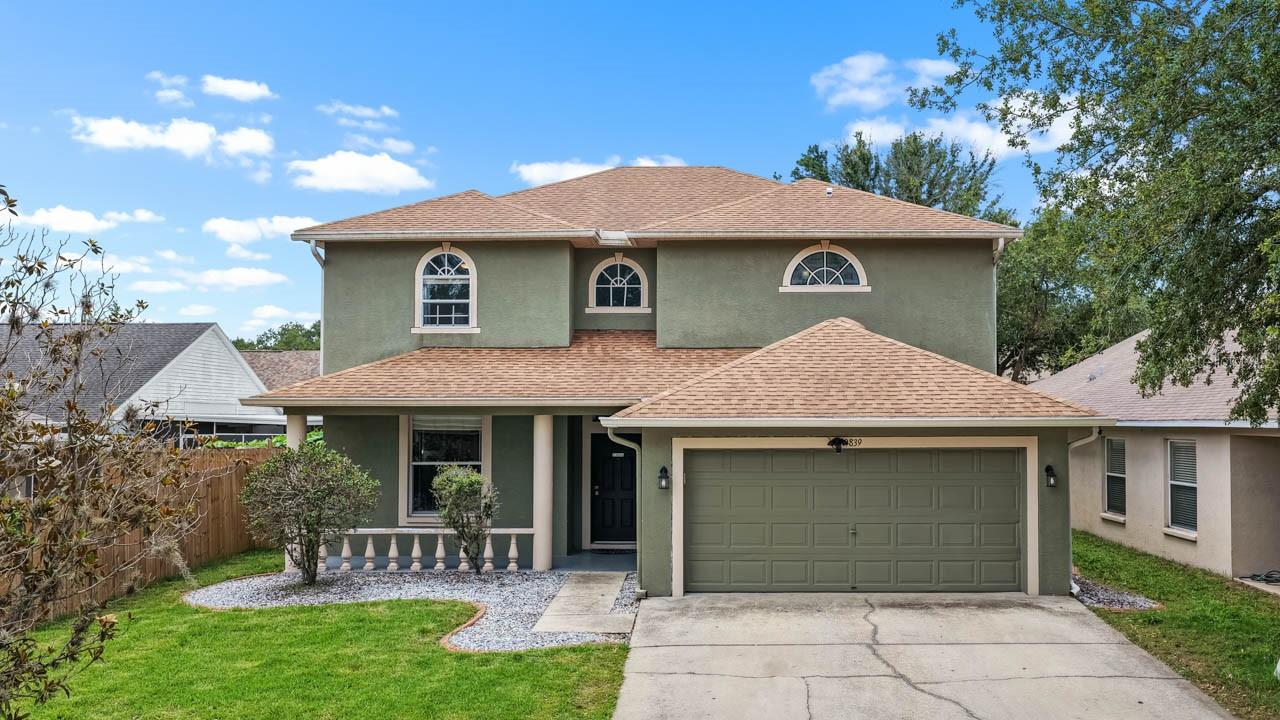 Beautiful 5-bed, 2.5-bath, 2-car garage, POOL HOME for sale in the low HOA (no CDD) community of Boyette Farms! Two-story foyer, volume ceilings throughout, archways, FENCED yard, GRANITE COUNTERTOPS, WATER SOFTENER (2024), 100-amp 240-volt charging outlet for your EV or RV, NEW LVP FLOORING (2025) downstairs, and NO CARPET throughout! The first floor bedroom could serve as an office, den, craft room, or more. The spacious living room opens into the beautiful kitchen with breakfast nook & built-in window bench seating, STAINLESS STEEL APPLIANCES, and huge WALK-IN PANTRY! There is a formal dining room, a laundry closet with NEW washer/dryer (2025), the POOL BATH, and a miscellaneous room currently used as a home gym - and that's only the first floor! The primary bedroom includes DUAL WALK-IN CLOSETS and an EN-SUITE BATHROOM complete with DUAL SINK VANITY & tower storage, a separate linen closet, a SHOWER STALL with SEPARATE SOAKING TUB, and a water closet. All other secondary bedrooms are also upstairs along with the second full bathroom featuring a single sink vanity, tub/shower combination, and linen closet. The grand SCREENED LANAI is equipped with a paver deck, ceiling fan, and of course the beautiful pool & spa. This home is tucked in the back of this charming community for a touch of seclusion while maintaining close proximity to Riverview dining, entertainment, and schools. This is a special home you will want to see, so schedule a showing today!