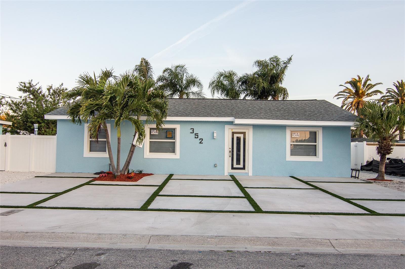 PRICE REDUCED !!!!! This three-bedroom, two-bathroom residence boasts a meticulously renovated interior, blending contemporary elegance with a welcoming atmosphere. All plumbing and electrical systems are entirely new, and the appliances—brand new—remain with the property for immediate convenience.
Located in Madeira Beach, just two blocks from the shore, it offers an enviable location for vacations or family living. The interior dazzles with newly tiled floors throughout, and the roof was fully renovated in 2021 for lasting durability. Impact-resistant windows ensure protection from hurricane winds.
Additionally, the air conditioning and water heater are also newly installed, ensuring maximum comfort.
The façade, with its coastal blue hue and crisp white accents, radiates freshness, while the geometric driveway and palm trees add a tropical character. In the backyard, a modern pool and relaxation area create a private oasis.
Don’t miss the opportunity to make this beautiful property yours in the Sunshine State, where quality, location, and style come together to offer you the home you’ve always dreamed of!.
!!SELLER MOTIVATED!!. LIENHOLDER FINANCING AVAILABLE .