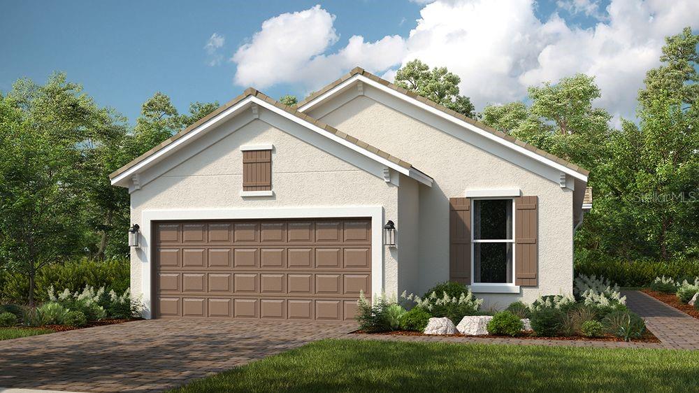 Under Construction. What's Special: Oversized Lot | No Rear Neighbors | Oversized Garage. New Construction - October Completion! Built by America's Most Trusted Home Builder. Welcome to the Arezzo at 3867 Fraccareta Way in Esplanade at Wireglass Ranch! This inviting single-story home combines thoughtful design and comfortable living. The open-concept great room connects seamlessly to the kitchen and dining room, creating a bright and welcoming space for entertaining or relaxing at home. Just beyond the main living area, a covered lanai and extended screened patio with pavers provide the perfect setting to enjoy morning coffee or evenings outdoors. The private primary suite features a spacious walk-in closet and an ensuite bath with a dual sink vanity, while two secondary bedrooms and a dedicated study offer flexibility for guests, hobbies, or working from home. A convenient laundry room and two-car garage complete this well-appointed home. Additional Highlights Include: tray ceiling package, 4' garage extension, outdoor kitchen rough-in, 8' interior door package, and a dual sink vanity in bathroom 2. Photos are for representative purposes only. MLS#TB8529494

Specifically designed for 55+, Esplanade at Wiregrass Ranch offers an unparalleled resort-style living experience! Enjoy a lifestyle enriched by wellness programs and luxurious amenities that revitalize the mind, body, and spirit. From wine tastings and gourmet dining experiences to live concerts and exciting excursions, Esplanade provides thoughtfully curated activities to enhance and elevate every aspect of your daily life.