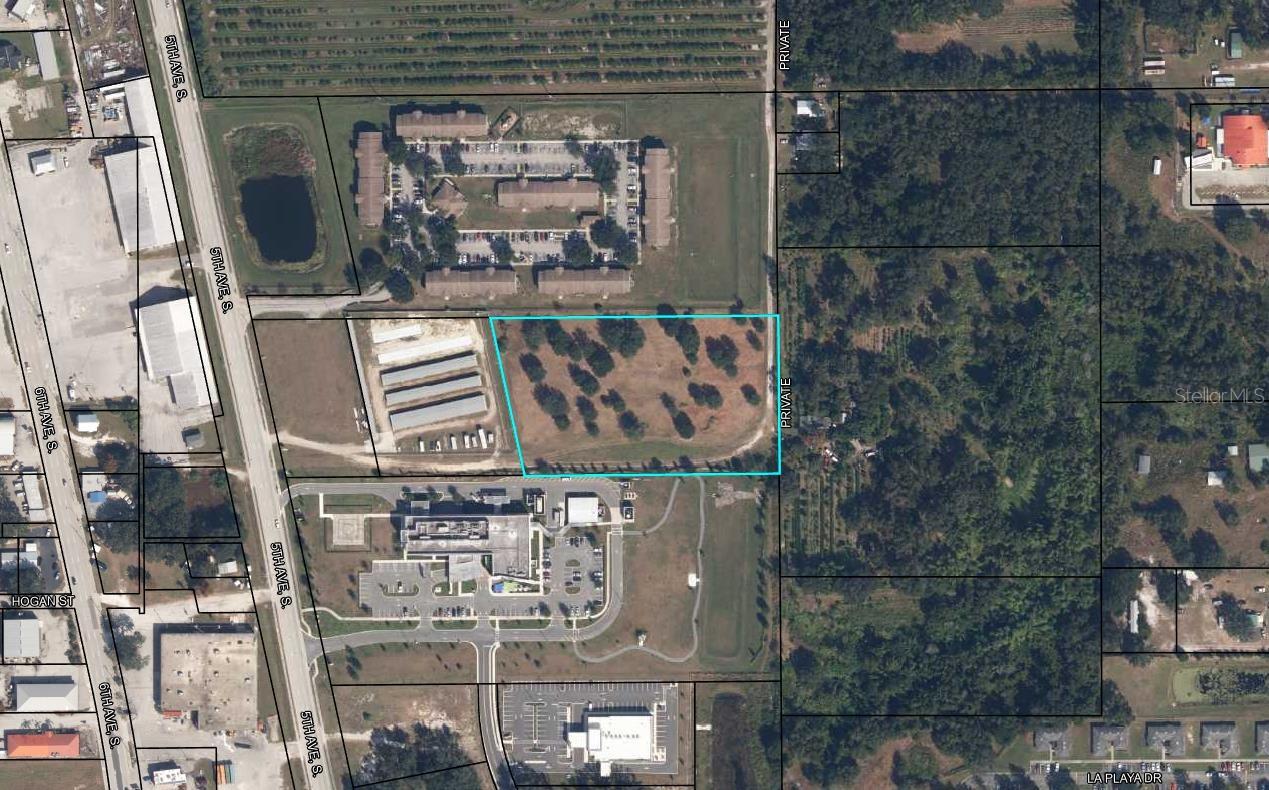 Over 4 acres of high and dry land that is zoned Multi Family Residential R-3, which allows single family homes, duplexes, triplexes and apartments and a few special needs care uses.  The city of Wauchula informs there is a recorded easement down South 1st Avenue for access.  There is a well located on the northwest corner that the current owner has never used and does not know if it is functioning.  There is an apartment complex located adjacent to the north and Advent Health Hospital is adjacent to the south.  This is a growing area in Wauchula with a proposed new housing development nearby and a proposed new restaurant nearby on US Highway 17.