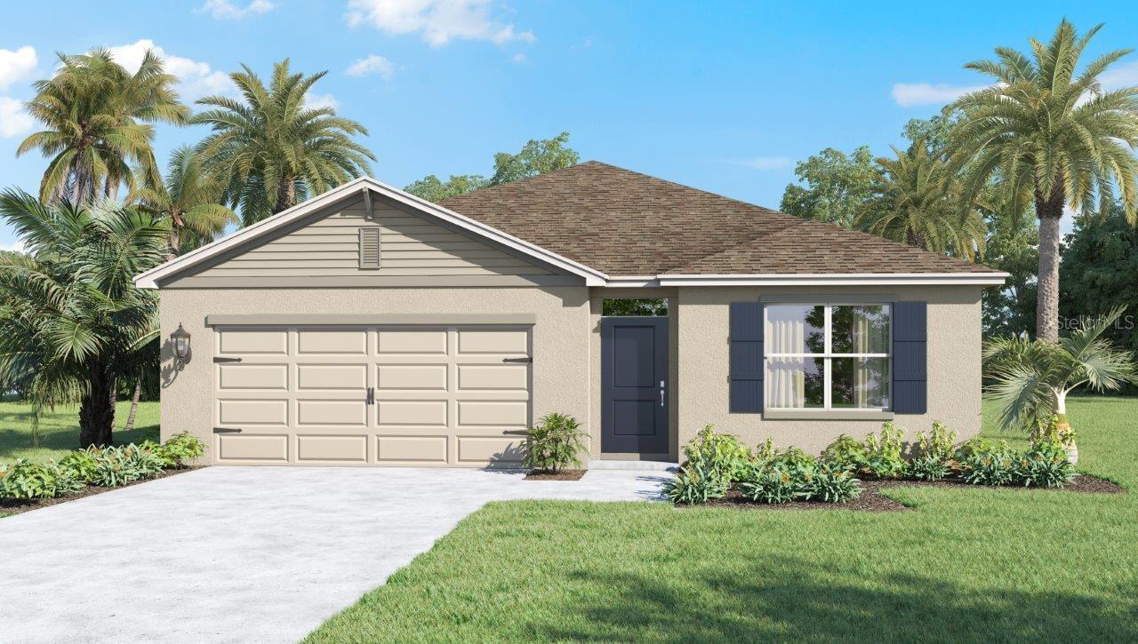 Under Construction. Introducing the Cali floorplan at Cascades, in Davenport, Florida, where every square foot is put to use with sophistication and comfort.

Inside this 4-bedroom, 2-bathroom home, you’ll find 1,828 square feet of comfortable living. This meticulously designed residence combines modern convenience with timeless elegance, showcasing quartz counters and luxury vinyl plank floors.

As you step inside, you are greeted by an inviting foyer that leads you into the heart of the home. The open-concept layout seamlessly connects the living room, dining area, and kitchen, creating a perfect space for entertaining family and friends. The spacious living room features abundant natural light, thanks to large windows that provide picturesque views of the surrounding landscape. With ample room for seating, it's an ideal spot for relaxation and gatherings.

The kitchen is a true highlight, including quartz countertops, sleek stainless-steel appliances, a walk-in pantry and an oversized island with a breakfast bar. Whether you're preparing a casual meal or hosting a formal dinner, this kitchen is well-equipped to meet your culinary needs.

The four generously sized bedrooms provide flexibility for various lifestyles. The primary suite located in the rear of the home is a tranquil retreat, featuring a private ensuite bathroom with dual sinks, a separate shower, and a walk-in closet. The remaining three bedrooms feature plush carpet for comfort and share one well-appointed bathroom, making morning routines a breeze. Laundry won't be a chore with its dedicated space convenient to all bedrooms.

Like all homes in Cascades, the Cali includes smart home technology, which allows you to control your home anytime with your smart device while near or away.

Whether you're seeking a peaceful family retreat or a stylish place to call your own, this home is sure to meet your every need. Contact us today and find your home at Cascades.
*Photos are of similar model but not that of the exact house. Pictures, photographs, colors, features, and sizes are for illustration purposes only and will vary from the homes as built. Home and community information including pricing, included features, terms, availability, and amenities are subject to change and prior sale at any time without notice or obligation. Please note that no representations or warranties are made regarding school districts or school assignments; you should conduct your own investigation regarding current and future schools and school boundaries.*