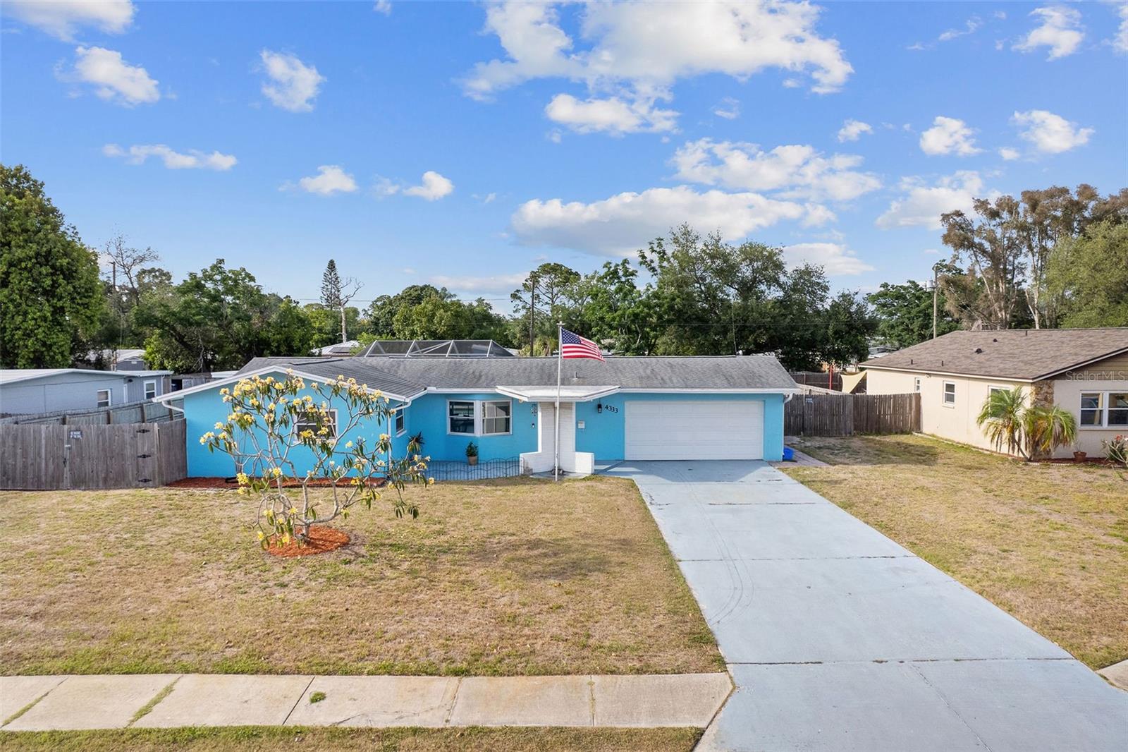 Beautiful Double-Lot Pool Home in the Heart of Pinellas Park

Don’t miss this exceptional opportunity to own a furnished, well-maintained, and spacious home situated on an oversized 100' x 127' (12,693 sq. ft.) double lot in the desirable Pinellas Park area. This property offers the perfect blend of comfort, functionality, and outdoor living.
Featuring 2 bedrooms, 2 bathrooms, and an oversized 2-car garage, this home also includes a versatile attached Florida room—ideal for entertaining, a home office, or easily convertible into a third bedroom.
The primary suite is a true retreat, complete with a large walk-in closet and an additional flex space perfect for a dressing room or office, along with direct access to your private saltwater pool oasis.
Enjoy an open floor plan enhanced by numerous updates, including:
Double-pane windows
New sewer system
New kitchen appliances
New water heater
Newer washer and dryer
Newer pool pump
Saltwater pool conversion
Step outside to a fully fenced backyard with rear alley access, offering exceptional privacy and ample space for boats, RVs, a playground, or even the addition of a second pool. A detached storage/workshop adds even more versatility.
Conveniently located at  walkable  distance to shopping, dining, and entertainment, including Pinellas Park Square Mall and Regal Park Place Stadium 16.
This home truly offers space, flexibility, and the Florida lifestyle you’ve been looking for—schedule your private showing today!