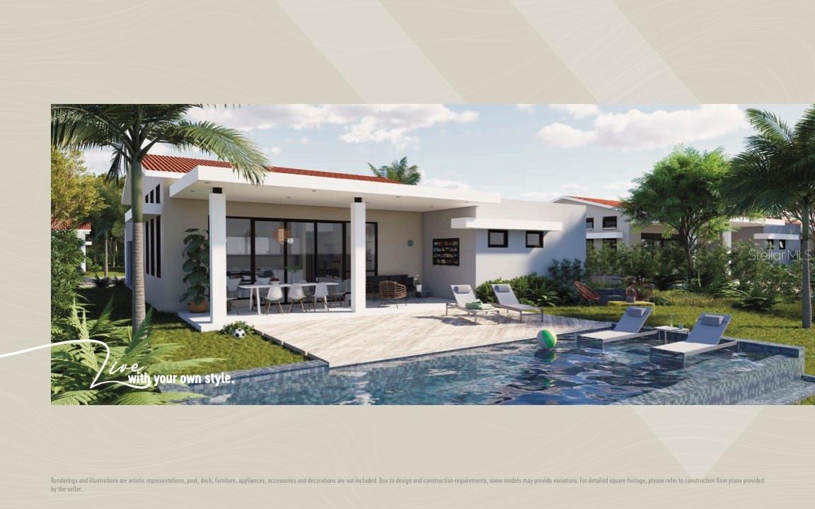 Virtually Staged. Pre-Construction. To be built. Resort Living in Palmas del Mar | The Views Reserve – Residence 58

Discover an exceptional opportunity to own a brand-new residence in The Views Reserve, one of the most exclusive residential communities within Palmas del Mar. Although the development is already under construction and nearly sold out, Residence 58 has not yet begun construction, allowing you to purchase at today's pre-construction price. With only two residences remaining, this is a rare opportunity to secure your home before the next scheduled price increase as construction progresses.
Residence 58 features one of the finest homesites in the community. Situated on a spacious 19,205-square-foot (1,784.13-square-meter) corner lot, it offers an exceptional combination of privacy, generous outdoor space, and a setting designed to embrace the tropical lifestyle that defines Palmas del Mar. 
This thoughtfully designed single-level residence offers 2,947 square feet of total construction, including the interior living areas, covered terrace, and two-car garage. The open-concept floor plan features 3 bedrooms, 3.5 bathrooms, soaring 16-foot ceilings in the main living areas, a contemporary kitchen with quartz countertops and a full-height quartz backsplash, a spacious pantry, a separate laundry room, and a two-car garage with an electric vehicle charging outlet. Each bedroom includes a walk-in closet, while the primary suite features a spacious en-suite bathroom and an oversized walk-in closet.  
As an added value, the developer includes a covered terrace of approximately 370 square feet, creating the perfect setting for outdoor entertaining and year-round Caribbean living. 
The home is designed for comfort, efficiency, and resilience, featuring impact-resistant windows and doors, a solar water heater, and pre-wiring for a backup generator and solar panel system (equipment not included). Contemporary finishes include large-format tile flooring, modern cabinetry, and quartz surfaces throughout the kitchen and bathrooms. 
Residents enjoy the unmatched lifestyle of Palmas del Mar, with access to two championship golf courses, a world-class marina, beautiful beaches, restaurants, scenic walking and biking trails, an equestrian center, Palmas Academy, and an extensive collection of resort amenities. The developer also includes the initiation fee to the Palmas Athletic Club. 
With only two residences remaining in The Views Reserve, this is an exceptional opportunity to own a brand-new home in one of Palmas del Mar's most sought-after communities while securing today's pricing before construction begins on this residence and its value increases as the project advances.
