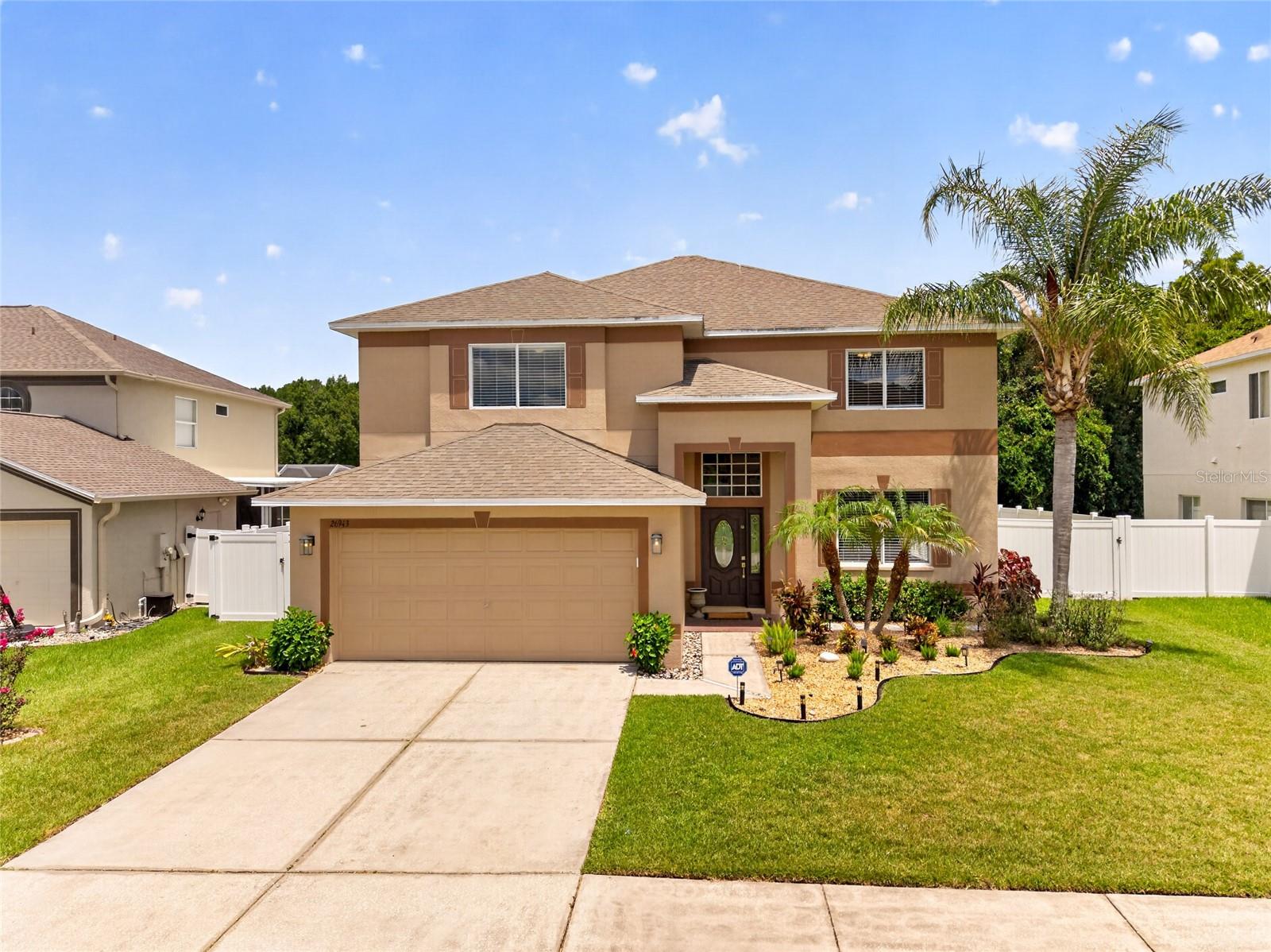 Welcome to this stunning 5-bedroom, 3-bath pool home with a bonus room in the highly sought-after Northwood community of Wesley Chapel, FL 33544! Offering nearly 2,933 sq ft of bright, open living space, this home sits on a coveted pond lot with no rear neighbors — delivering serene water views and true Florida living from your newly resurfaced private pool. The spacious split-bedroom floor plan features tile and carpet flooring throughout, soaring ceilings, and a light-filled layout designed for both everyday living and entertaining. The updated kitchen boasts granite countertops and stainless steel appliances, while the primary suite impresses with dual vanities, granite countertops, a garden tub, and a separate walk-in shower. The versatile bonus room is perfect as a home office, media room, playroom, or 6th bedroom. Step outside to your private backyard retreat featuring a newly resurfaced screened pool, updated patio, and new fence, all overlooking a peaceful pond with no rear neighbors. The 2-car garage, brand new AC, and move-in ready condition make this home a rare find in today's market. Location is everything — and this home delivers. Centrally located with quick access to both I-75 and I-275, your commute to downtown Tampa, Tampa International Airport, and the entire Tampa Bay area has never been easier. Just minutes from Wiregrass Ranch Mall, Tampa Premium Outlets, The Grove at Wesley Chapel, Advent Health Wesley Chapel, BayCare Hospital, and an endless selection of restaurants, shops, and entertainment. Zoned for top-rated Pasco County schools including Dr. John Long Middle School and Wiregrass Ranch High School. Community amenities include a resort-style pool, tennis courts, park, and playground. Schedule your private showing today!