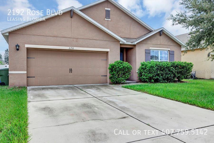 Available from 27 June,2026

No large upfront security deposit needed—"Obligo" lets you secure your home with a safe, flexible, deposit-free option.

Welcome to 2192 Rose Blvd, Winter Haven, a charming home nestled in one of the most desirable neighborhoods! This beautiful property offers a perfect blend of modern amenities and classic appeal. Step inside to find spacious living areas bathed in natural light, featuring an open floor plan that seamlessly connects the living room, dining area, and kitchen. The gourmet kitchen is a chef's dream, complete with sleek countertops, stainless steel appliances, and ample storage. The master suite is a serene retreat with a luxurious ensuite bathroom and walk-in closet. Outside, enjoy a private backyard perfect for entertaining or relaxing. Located just minutes from local schools, parks, and shopping, this home offers the ideal combination of comfort and convenience. Don’t miss your chance to own a piece of Winter Haven's charm.