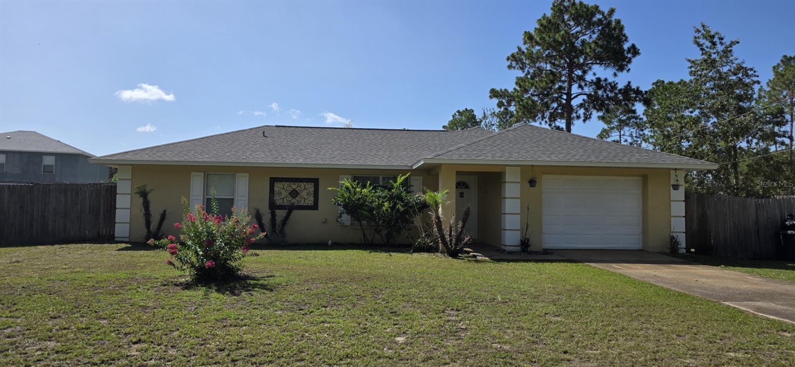 Welcome to this charming concrete block home nestled on a quiet cul-de-sac in the desirable Silver Springs Shores community! Situated on a fenced lot with NO HOA, this property offers the freedom and privacy you've been looking for. Conveniently located just minutes from shopping, restaurants, schools, parks, and everyday conveniences.

Inside, you'll find a spacious split-bedroom floor plan featuring an open living and dining area, a functional kitchen with ample cabinet and counter space, and durable tile and luxury vinyl plank flooring throughout most of the home. The primary suite includes a private en-suite bath, while the additional bedrooms offer comfortable space for family, guests, or a home office.

Step outside to enjoy the large, fully fenced backyard?perfect for pets, entertaining, gardening, or simply relaxing with plenty of room to add a pool.  In addition to under roof lanai.
Recent updates include roof replacement 2024, new well bladder and pump and whole house water softener system.

Whether you're a first-time homebuyer, looking to downsize, or searching for a great investment opportunity, this home checks all the boxes. Schedule your private showing today
