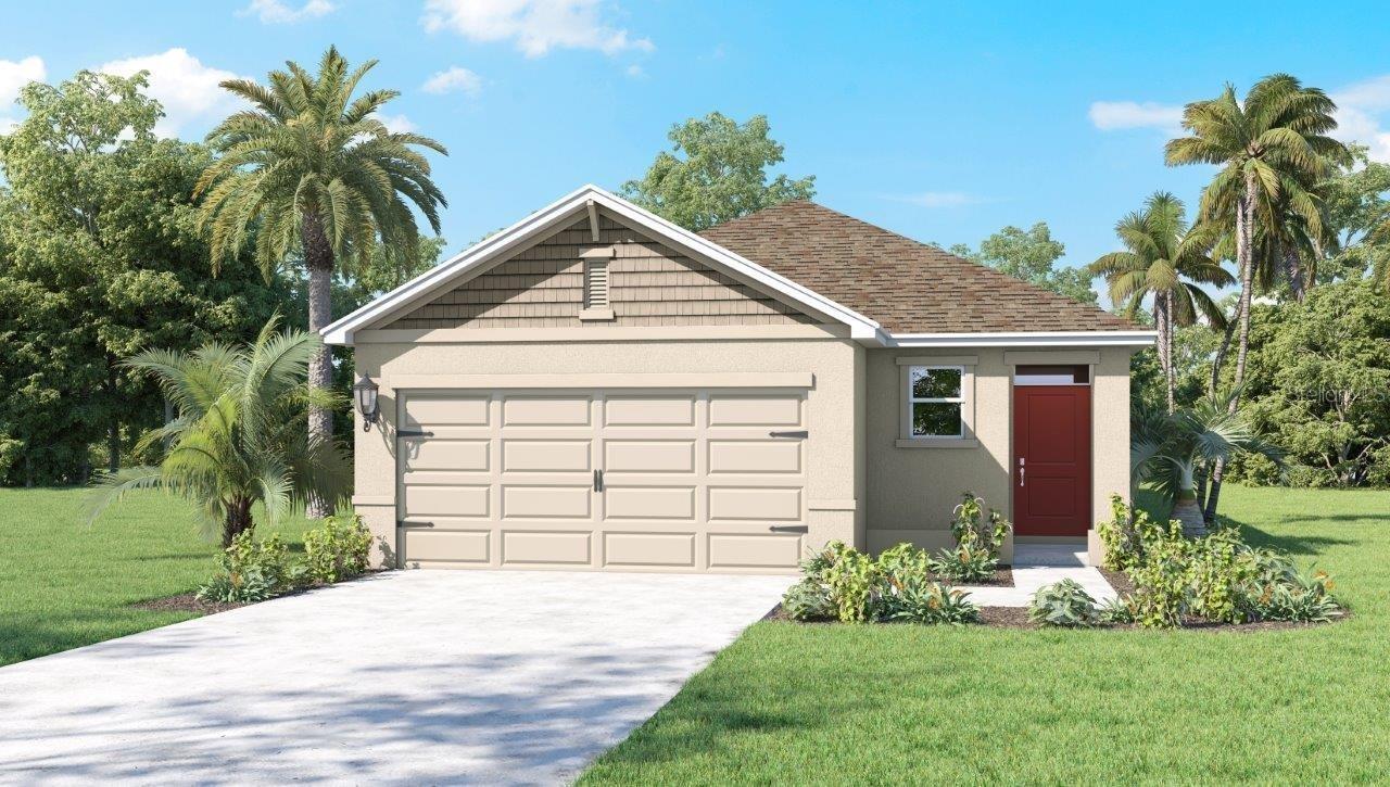 Under Construction. The Allex is one of our one-story floorplans featured in Millstone in Lakeland, Florida. With 2 exteriors to choose from, the Allex is sure to turn heads.

Inside this 3-bedroom, 2-bathroom home, you’ll find 1,504 square feet of comfortable living. The living area is an open concept, where your kitchen, living, and dining areas blend seamlessly into a space perfect for everyday living and entertaining. Relax on the covered lanai looking out to your backyard.

The kitchen features granite countertops, luxury vinyl planks, stainless-steel appliances and a walk-in pantry which are sure to both turn heads and make meal prep easy. You’ll never be too far from the action with the living and dining area right there.

In every guest bedroom you’ll have carpeted floors and a closet in each room. Whether these rooms become bedrooms, office spaces, or other bonus rooms, there is sure to be comfort.

The primary bedroom located in the rear of the home has its own attached bathroom that features a walk-in closet and all the space you need to get ready in the morning. Sharing a sink isn’t a worry with the double vanity.

Like all homes in Millstone, the Allex includes all concrete block and also smart home technology, which allows you to control your home anytime with your smart device while near or away.

*Photos are of similar model but not that of the exact house. Pictures, photographs, colors, features, and sizes are for illustration purposes only and will vary from the homes as built. Home and community information including pricing, included features, terms, availability, and amenities are subject to change and prior sale at any time without notice or obligation. Please note that no representations or warranties are made regarding school districts or school assignments; you should conduct your own investigation regarding current and future schools and school boundaries.*