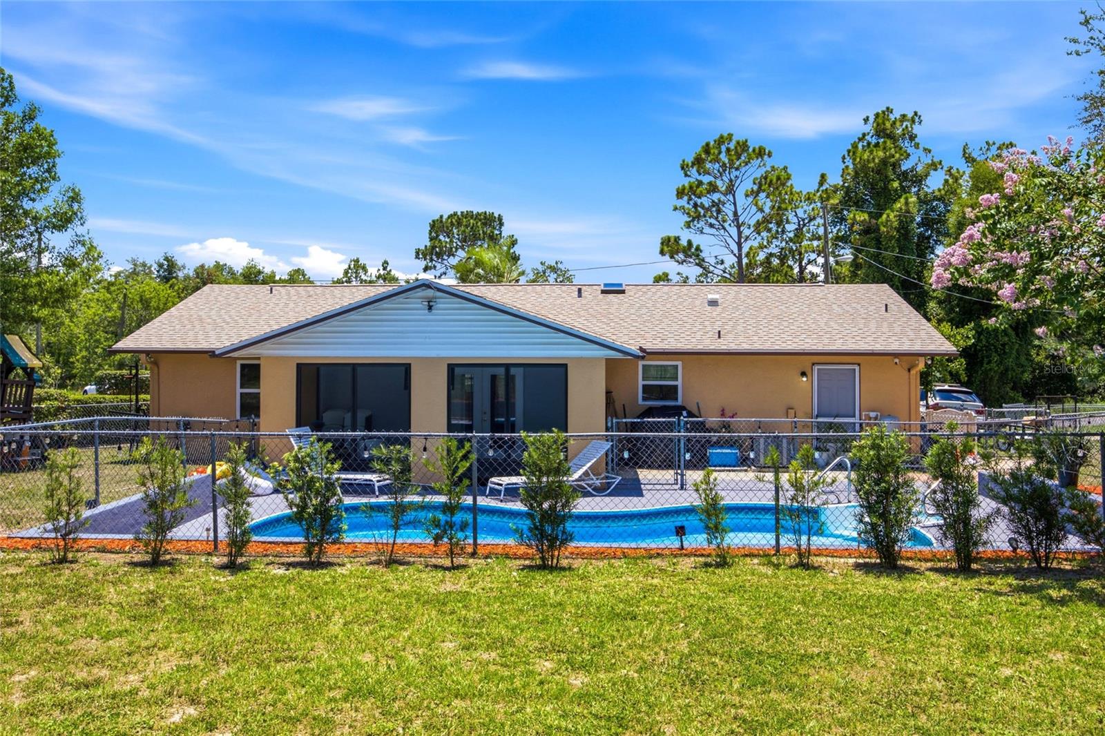 POOL HOME PRICED TO SELL! Don't miss this opportunity to own a beautifully maintained 3-bedroom, 2-bath home with a private swimming pool and fully fenced backyard in a convenient Ocala location. Offering 1,218 square feet of living space, this home features numerous recent updates and is move-in ready. The functional floor plan provides comfortable living spaces, while the backyard is perfect for relaxing, entertaining, or enjoying Florida's year-round sunshine. With updated features, a fenced yard, and a pool at an attractive price point, this property delivers exceptional value. Conveniently located near shopping, dining, schools, and major roadways. Whether you're a first-time buyer or looking for a great investment opportunity, this home checks all the boxes. Schedule your showing today, homes with pools at this price don't last long!