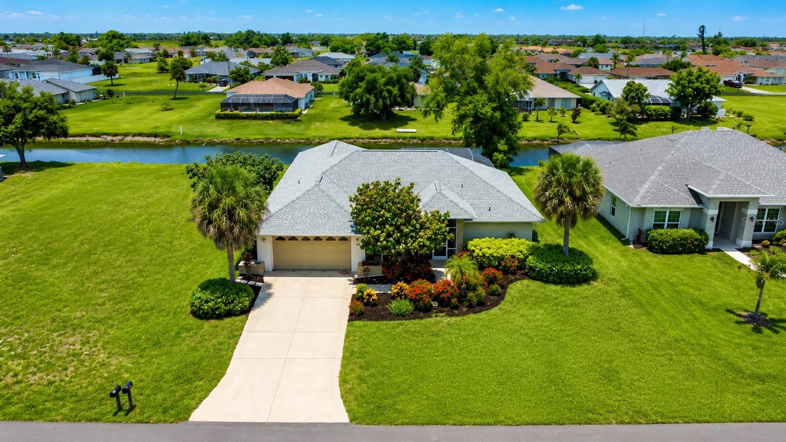 TURN-KEY FURNISHED POOL HOME WITH A PROVEN RENTAL HISTORY in the highly sought-after golf course community of Rotonda West! Overlooking a peaceful freshwater canal and featuring numerous recent updates, this beautifully maintained 3-bedroom, 2-bath residence offers the perfect opportunity as a primary home, seasonal retreat, or income-producing investment property. Simply bring your suitcase and start enjoying the Southwest Florida lifestyle, just minutes from multiple golf courses, Gulf beaches, boating, fishing, shopping, dining, and more.

Step inside and you'll immediately appreciate the bright, open floor plan filled with natural light. Vaulted ceilings, neutral finishes, and sliding glass doors create a seamless connection between indoor and outdoor living. The spacious kitchen serves as the heart of the home, featuring quartz countertops, white cabinetry, stainless steel appliances, subway tile backsplash, and a large island perfect for gathering with family and friends. The adjacent dining area overlooks the front landscaping, creating a peaceful setting to enjoy your morning coffee.

The split-bedroom floor plan provides privacy and comfort for both owners and guests. The spacious primary suite offers direct access to the lanai and pool area, dual walk-in closets, and an updated en-suite bathroom complete with dual vanities and a beautifully tiled walk-in shower. Two guest bedrooms and a guest bathroom are thoughtfully positioned on the opposite side of the home, making it ideal for family and visitors.

OUTDOOR LIVING

• Private Pool

• Covered Screened Lanai

• Freshwater Canal Views

• Expansive Pool Deck

• Peaceful Bird-Watching Opportunities.

Outside, your own Florida oasis awaits. Spend your mornings enjoying coffee by the pool, afternoons soaking up the sunshine, and evenings entertaining under the covered lanai while taking in tranquil canal views and abundant wildlife. The spacious outdoor living area offers plenty of room to relax, dine, and enjoy the Florida lifestyle year-round.

RECENT IMPROVEMENTS

• New Exterior Paint (2026)

• Landscape Refresh (2026)

• New Irrigation Pump Drawing from Canal (2026)

• Brand New Water Heater (2026)

• New Toilets (2026)

• Annual Termite Inspections

• Roof & Insulation (2023)

• A/C (2022)

• Pool Cage (2022)

• Pool Pump Motor (2022).

Whether you're looking for a full-time residence, winter getaway, or investment property with established rental potential, this move-in-ready home offers an exceptional opportunity in one of Southwest Florida's most desirable communities.