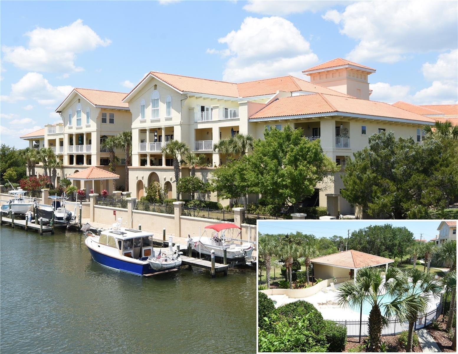 Welcome to your dream home! This stunning 3 bedroom, 2 bathroom condo offers the epitome of luxury living. Step inside and be greeted by the breathtaking view of the sparkling community pool from your spacious balcony. With ample square footage, this condo boasts a modern kitchen featuring granite countertops and stainless steel appliances, perfect for the culinary enthusiast. The elegant combination of luxury tile and laminate flooring throughout creates an inviting ambiance, complemented by tall ceilings that enhance the feeling of space and openness. Entertain guests in the dining room that flows seamlessly into the cozy family room, providing the ideal setting for gatherings and relaxation. The master suite is a sanctuary unto itself, complete with his and hers walk-in closets and a master bathroom featuring a separate tub and walk-in shower for ultimate indulgence. The split bedroom floor plan ensures privacy and comfort for all, with generously sized guest bedrooms offering plenty of room for family or visitors. This condo also provides convenient amenities such as a large underground parking garage with additional storage, as well as ample guest parking for entertaining. Located in a wonderful community, residents can enjoy the convenience of being within walking distance to European Village and Waterfront Park, offering miles of walking and biking trails for outdoor enthusiasts. And with the beach just minutes away, along with an abundance of shopping and dining options nearby, this location truly offers the best of both worlds. Don't miss out on the opportunity to make this exquisite condo your new home. With its perfect blend of style, comfort, and convenience, it's sure to surpass all your expectations.