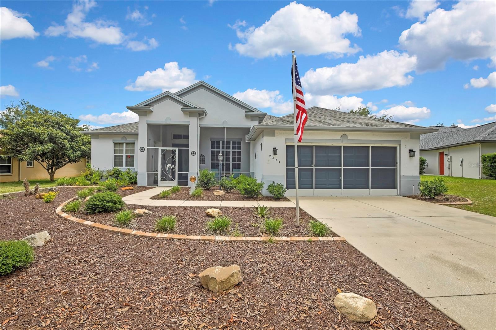 Nestled among the rolling landscapes and tranquil, tree-lined streets of the gated Brentwood Village in Citrus Hills, this solid block 3BR/2BA retreat is perfectly positioned to enjoy Florida’s Nature Coast beauty. Step through your doors into a screened outdoor oasis, beautifully framed by lush, mature landscaping. Here, you can unwind to the sounds of a cascading waterfall in your gas-heated pool and hot spa—fully upgraded with a brand-new pump, heater, and screen enclosure. Enjoy the peace of mind of a brand-new roof, a new high-efficiency Eco Goodman 3-ton 15 SEER2 HVAC split system, public utilities, and a high-and-dry flood zone X location. The inside features a natural gas range and a 2-car garage. Beyond your quiet neighborhood, the mandatory Citrus Hills Social Membership immerses you in world-class resort surroundings, including the luxurious Bella Vita Spa, pristine pools, dining, and tennis. Experience nature and luxury combined—schedule your tour today!