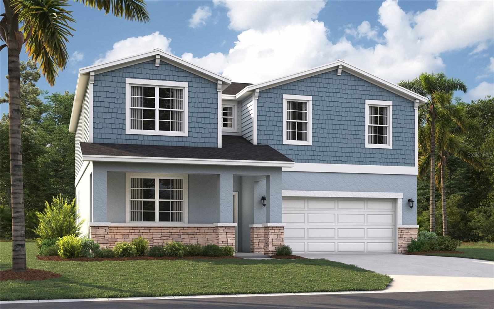 Virtually Staged. Pre-Construction. To be built. Welcome to Sorrento Pines, one of Stanley Martin’s most sought-after communities in Central Florida. Set in the charming town of Sorrento, this neighborhood is surrounded by the natural beauty and outdoor recreation that make Lake County such a desirable place to call home. With more than a thousand lakes nearby, residents enjoy endless opportunities to get outside and explore. Just minutes from home, you’ll find Eagle Dunes Golf Club, Rock Springs Run State Park, Dream Horse Equestrian Center, and a variety of parks, trails, and nature preserves.

The Linden offers the perfect amount of space, complete with smart storage perfect for your lifestyle. Two stand out features upon entering the home are the large under-stair storage area, as well as a flex room that can be used as an optional fifth bedroom. The powder room can easily be customized into another full bath for optimal space for your loved ones or guests to spread out. Past the stairs is the large open living area stretching for nearly 40 feet; including the great room, dining room, and kitchen. The kitchen is complete with a massive island and a walk-in pantry. Additionally, the kitchen is just around the corner to the oversized garage, making grocery unloading a no brainer. Completing the first floor is a patio that can easily be customized into a large lanai extending much of the width of the home. Upstairs, a large loft begs for use as either a movie night destination or a playroom for younger kids. A large laundry room includes an optional sink, perfect for additional cleaning needs. Three large bedrooms share a bathroom, complete with a double vanity and a toilet behind a closed door. Much of the top floor is dedicated to the primary suite. The bedroom itself offers plenty of room, but the real attractions here are the massive walk-in closet and the bathroom with a huge shower and separate toilet. The Linden's impressive use of space makes this single-family home feel much larger, all while providing the benefits of a Stanley Martin home.*Photos are from a similar home.