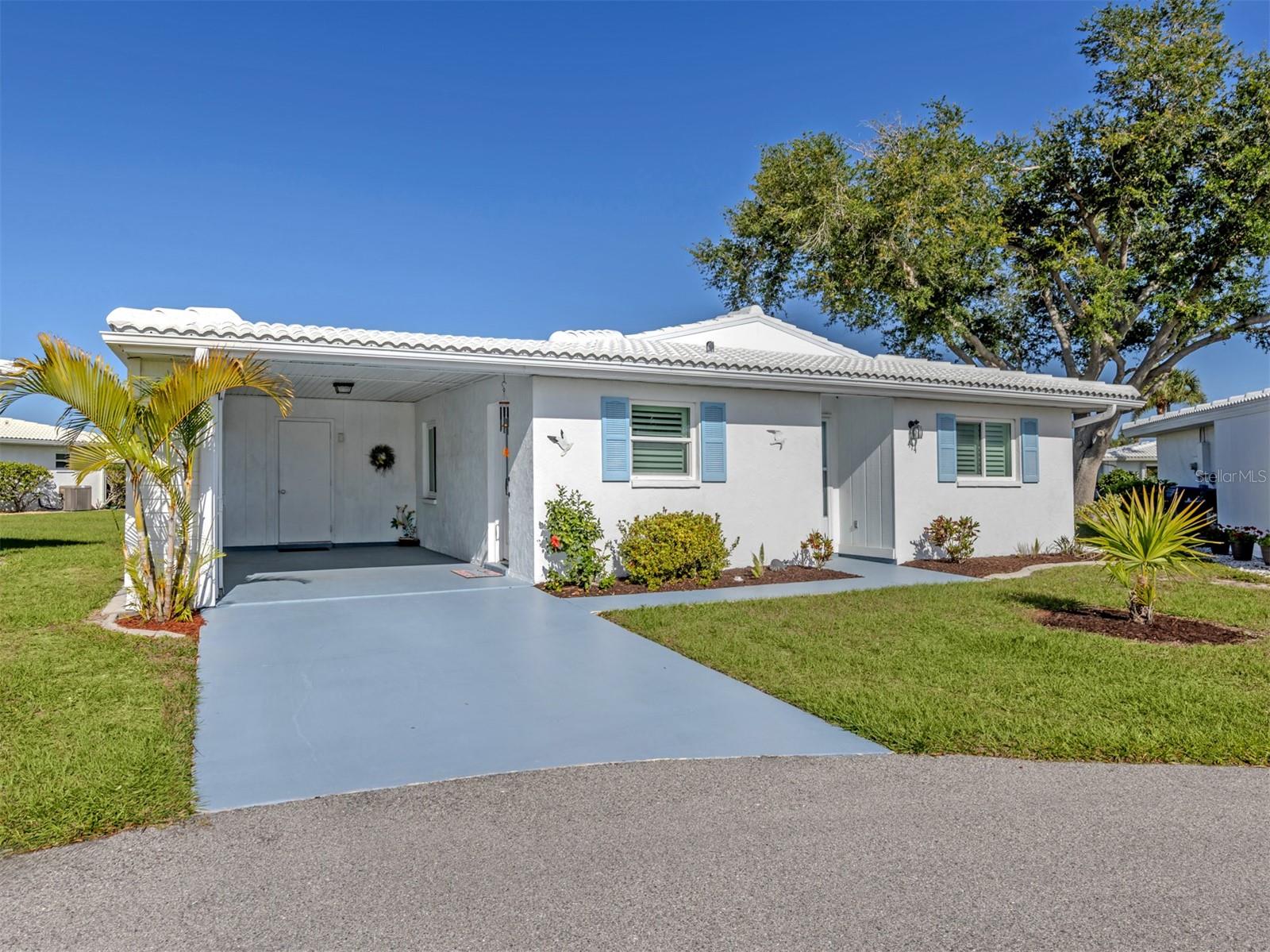 This lovely 2 bed 2 bath single villa is waiting for the next person to call it home.  The Roof was just replaced and has Impact windows to feel safe when the sky get cloudy.  This villa has been updated and is furnished and ready to go.  Shopping is only short distance and the beach is a short drive or bike ride away.   The community has a community pool, Clubhouse, Shuffleboard, and workout room.