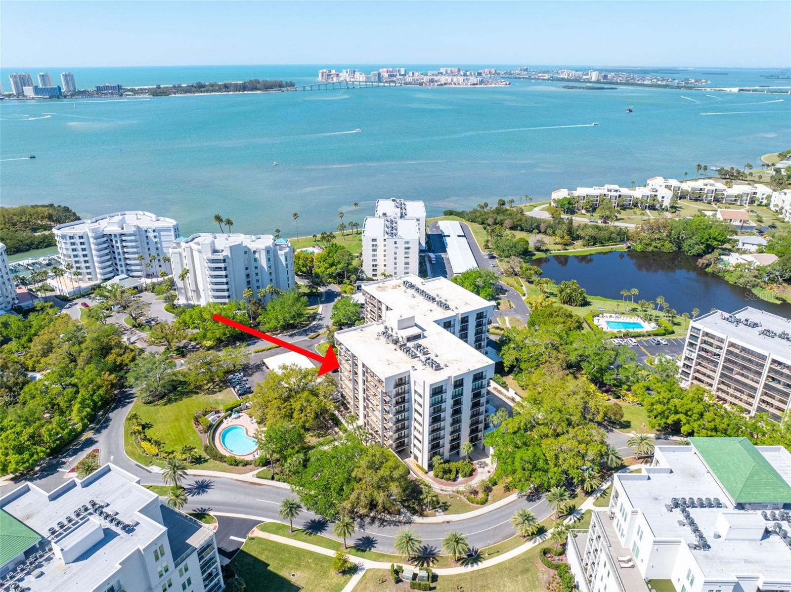 Welcome home to this beautiful fully renovated property, featuring modern finishes, and abundant natural light. Enjoy a gourmet kitchen with stainless steel appliances, a comfortable primary suite, and water views from every room. This Condo is on the corner providing wrap around balconies and balcony access from every room.  On the 7th floor there are views of the Intercoastal, Clearwater Beach and the Gulf of Mexico. Great access to the waterways but OUT OF FLOOD HARM!

Access the neighborhood via the guarded gate, into the Belleair Country Club and Belleview Inn District.  The Oaks Building provides additional security and owners in this building have priority membership at the Belleair Country Club surpassing the multi-year wait list!

This condo has been fully renovated, nothing left to do except move in.  Check all renovations off the list:  bathrooms, kitchen, flooring, all doors (sliders are hurricane rated), popcorn ceiling (gone), crown molding, all baseboards, closet systems installed, lighting, new chandelier, and all new window coverings.  New Water Heater and Air Purifier system, Central Air and air handler were recently updated. NEW NEW NEW ... everything!  Plus, there is a deeded garage space (not a carport).  There is also a deeded storage space in the garage, and a storage closet on the balcony of the condo.
The owner’s investment is your gain, unpack and enjoy.

Building amenities include a year-round heated pool, Barbeque Grills, building security, club room, building generator and two elevators.  Included are internet and cable, building insurance, management and all maintenance.
What is left to do?  Put on your tennis shoes and walk the adjacent grounds which includes Lake Belleview, the Intercoastal Waterway, the Belleair Marina or the beautifully maintained grounds. Maybe jump on your bike and get on the Pinellas Trail nearby.  This home offers a truly upgraded lifestyle change.

Don’t wait, available now, this home is ready for you to move in.  CALL FOR SHOWING