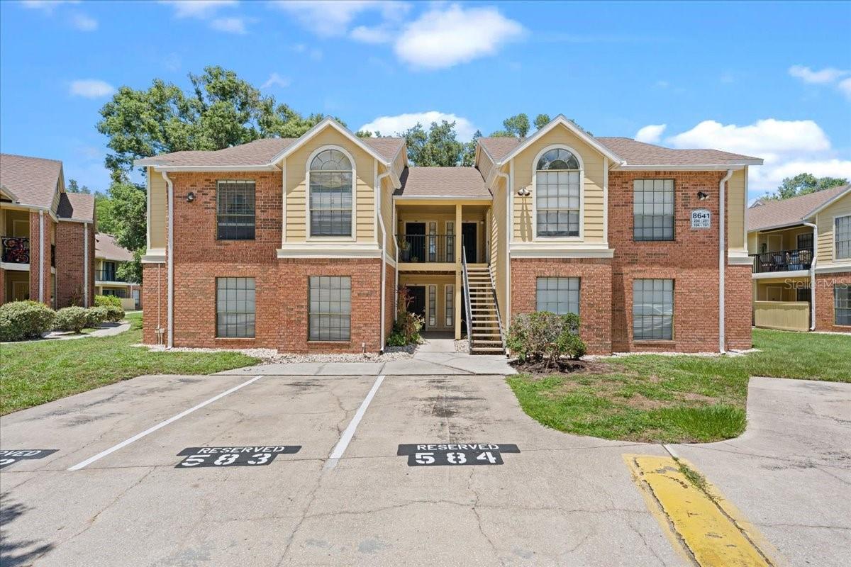 Ground-floor 1BR/1BA condo in the highly desirable gated Grand Reserve community. This spacious unit features a flexible floor plan with a separate dining area that can easily serve as a home office, reading nook, or bonus living space. The oversized primary bedroom offers a huge walk-in closet, while the private rear patio provides a peaceful setting to relax and enjoy the beautiful surroundings.

Residents enjoy a full suite of resort-style amenities including a sparkling pool and spa, clubhouse, fitness center, tennis courts, gazebo, outdoor grilling and entertaining area with bar seating, scenic walking paths, and beautifully maintained grounds. Conveniently located near shopping, dining, major highways, Tampa International Airport, and Downtown Tampa.

Perfect as a primary residence, second home, or investment property. Seller financing available for qualified buyers.