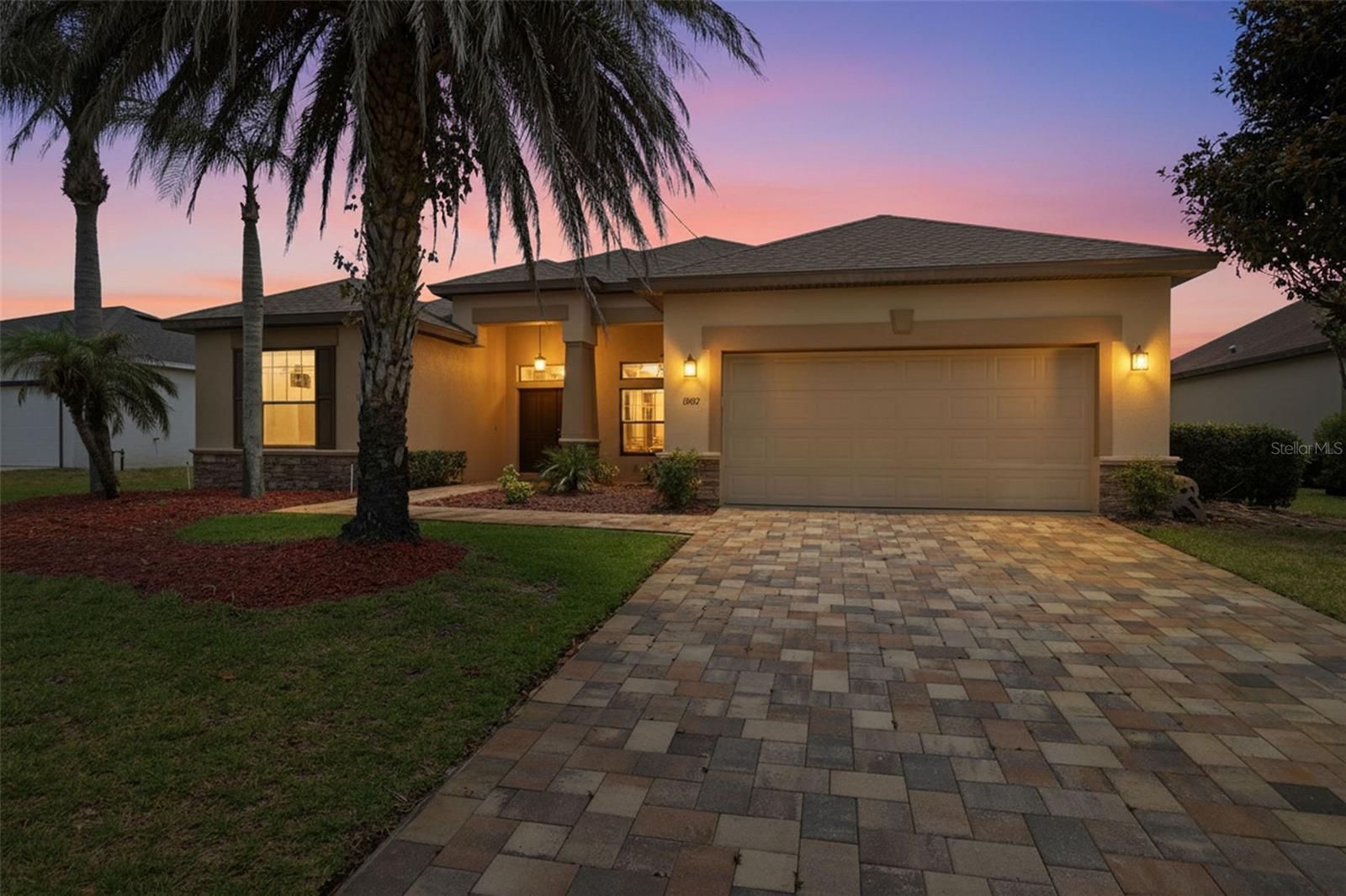Luxurious home in the gated community of Glen Lakes. Double door entry opens to large great room with tile floors, Kitchen with stainless steel appliances and boasts a lovely view from the HUGE screened Lanai. True 4 bedrooms with 2 bedrooms have their own private Bathrooms. Total of 3 complete bathrooms. Formal Dining. Enjoy the security of a gated community with 24 hour guards at the gate. Enjoy the clubhouse and all it's amenities.