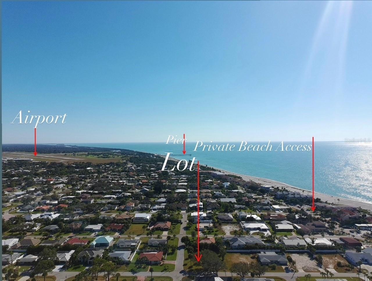 Location, location, location ! Vacant corner lot in Golden Beach on Venice Island in Sarasota County Florida.
Steps from private deeded beach easement, one block from the Gulf. This 11,000 sq.ft. lot is perfect for your dream beach house.
This is 0.5 miles from the Venice airport, golf course, pier and famous Sharkey's / Finn's restaurants. Close to down town you are steps from tennis courts, shops, restaurants, festivals, and great sidewalks and bike paths for just walking and cycling around our "City on the Gulf".
For boat lovers, you may join Venice Yacht Club or rent a boat to enjoy the marine life. This is a rare opportunity for such a location and lifestyle.