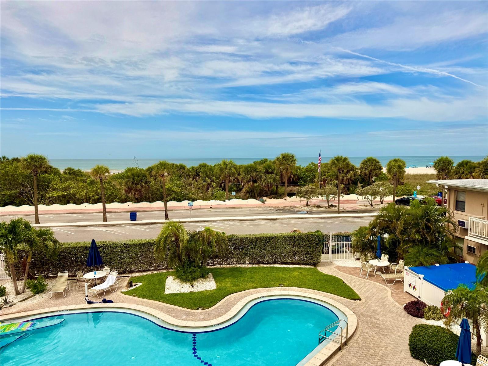 MOTIVATED SELLER, WILLING TO NEGOTIATE. A Rare Find! Two bedroom condo with stunning Gulf and sunset views on the 3rd/top floor of the short-term rental zoned Friendly Native condominium community just steps from the beach.  Enjoy beach living at its best. Come relax in paradise in a modern, updated, surfer themed beach condo or produce income from day 1, this unit already has over $30,000 in rental revenue in just the first 4 months of 2026! This turnkey condo offers new HVAC, new water heater, new hurricane windows, new refrigerator, smart TVs, and new leather furniture. Amazing views of turquoise, waters, and sugar sands from throughout this bright home with a spacious living area and full kitchen with stainless appliances and a breakfast nook.  Awaken in your cozy king bed to another day in paradise and check the beach from your primary bedroom window.  The second bedroom features a queen bed and a charming VW bus style dresser while the recently updated bathroom features a large glass shower with new tile and a vanity with quartz counters. This home will be your private beach oasis where the stress melts away in the warm sunshine and gentle breezes of one of the best beaches in the country. The Friendly Native condo fees include water, electricity, cable AND internet! Your condo overlooks a gleaming pool with lounge chairs and tables and there’s a shuffleboard court, BBQ grills, and bike racks. This well maintained community is right in the heart of the thriving Upham Beach neighborhood. Cap each evening off with a short stroll on the beach or watch yet another amazing sunset!! Within a few blocks are a number of dining options with water views, Fisherman’s park on Blind pass, and Corey avenue with the Sunday market and festivals. Also living so close to The charm of the historic Don Cesar Hotel and Pass-A-Grille neighborhood as well will have you falling in love with your new coastal hometown. So Convenient to St Petersburg’s downtown dining and arts scene, New bay front pier, major league sports, Downtown Tampa and Tampa Intl. and St Pete Clearwater Airports. St Pete Beach is tops on every list for sun, sand, fun and an amazing lifestyle. You deserve to live on one of the best beaches in the world. Start today!!