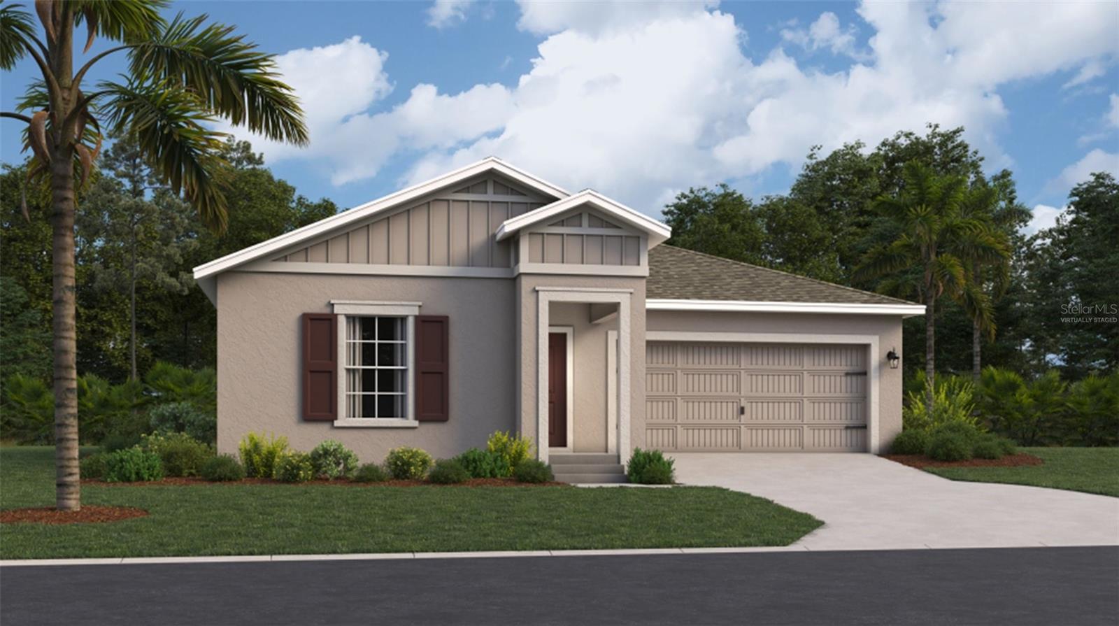 Under Construction. Experience one of Lennar’s most popular open floorplans, the Dover, with three bedrooms and two bathrooms. The open kitchen has a large pantry and overlooks the family room and cafe, making it easier to bring everyone together for meals or family time. Enjoy your morning coffee on either the covered front porch or the back patio just off the cafe. The owner suite features an oversized walk in closet and his and her sinks. A 2-car garage provides convenience as well as additional storage if needed. Lennar has reimagined the homebuying experience by including the most desired home features at no extra cost to you. All features and products can vary by community and homesite. Knightsbridge residents enjoy access to outdoor amenities including a swimming pool & cabana, playground, volleyball court and walking trail. Enjoy local dining and shopping from downtown Kissimmee. Close to Lake Toho if you like to boat or walk the lakefront. Conveniently located near Walt Disney World and major Osceola County attractions.