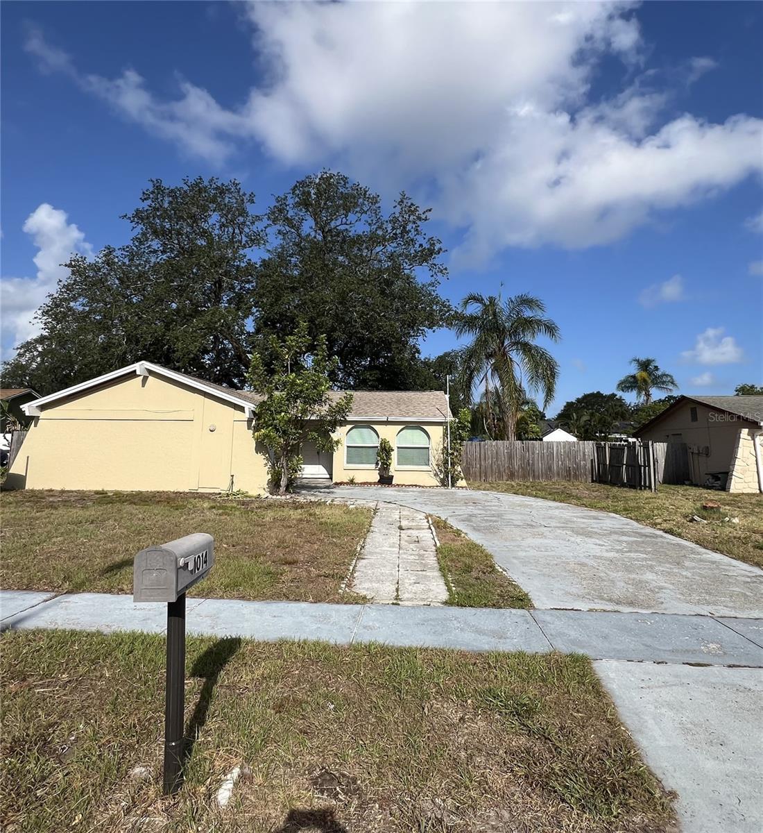 Walk to Sunset Beach and bike to Fred Howard Park from this beautifully updated 3-bedroom, 2-bath block home nestled on a quiet cul-de-sac with no HOA. Move-in ready and well maintained, the property features a 1-car garage and a newer roof installed in 2019. Inside, vaulted ceilings and laminate flooring create a bright, open feel, while the updated kitchen offers granite countertops, stainless steel appliances, and ample cabinet space. The spacious enclosed porch provides the perfect place to relax and enjoy views of the large backyard with mature landscaping and plenty of room for outdoor activities. Conveniently located near beaches, parks, dining, and shopping, this home combines comfort, convenience, and the best of Florida coastal living. Listing agent is the owner.
