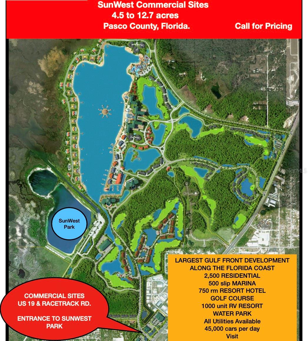 ZONING: MPUD - Commercial. UTILITIES: County Water & Sewer TRAFFIC: 42,500 vehicles per day CONFIGURATION: 4.5 acres 5OO FF X 455 ft depth Commercial Lots may be subdivided.