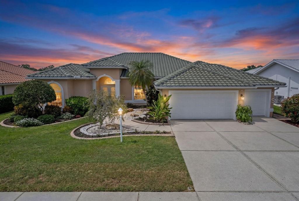 LOCATION! LOCATION! LOCATION! *** WELCOME TO THE LIFESTYLE YOU'VE BEEN WAITING FOR!***  YOUR ELECTRIC BILL COULD BE ALMOST ZERO with the Heated Pool with Electrical Vehicle. Nestled within a beautifully maintained 27-hole championship golf course community, this stunning 3-BEDROOM, 2-BATHROOM home with a PRIVATE POOL delivers resort-style living every single day. Soaring high ceilings, a formal dining room, and a 3-CAR GARAGE  complete this exceptional property. ***** The Big Ticket Items Are Already Done For You.  This home has been meticulously maintained and thoughtfully upgraded, move in with total peace of mind:
 • ROOF 2019
 • Trane HVAC 2022
 • WATER HEATER 2016
 • Fully paid off 40 SOLAR PANELS 16kW - 2023 - saving new owners $300–$600/month on electricity. Own an electric vehicle? Enjoy virtually free charging at home. This is a rare and valuable bonus for any new owner from day one
 • Pool resurfaced 2017 | Pool Screen 2017 | Pool Pump 2025
 • Self-cleaning pool system installed
 • Pool Heater with titanium interior for lasting durability
 • PVC plumbing throughout
 • Sprinkler system fully renewed 2025 - all heads replaced, adjusted, zero leaks
 • Smart Sprinkler app controlled
 • Central Vacuum System
 • All appliances stay
 • Bamboo flooring in Master and Bedroom #1
 • LVP waterproof flooring installed 2025 in the living room and Bedroom #2
 • Additional privacy landscaping planted 2026 in backyard
 • Smart Thermostat
 • Smart fingerprint door handle from pool area into the home ***** 
 Not in a flood zone. No flood insurance required.The community amenities are nothing short of impressive. For just $186/month (paid annually), residents enjoy access to Tennis Courts, a Community Swimming Pool, Fitness Center, Club House, and brand-new Pickle-ball Courts. Golf cart friendly streets wind through lush, manicured landscaping. Optional golf club membership is available to all residents at remarkably affordable rates. And the location? Simply unmatched. VENICE, FLORIDA is consistently ranked among the BEST places to RETIRE, RELOCATE, and simply LIVE WELL in the entire United States. Warm weather 360 days a year. Step outside your door and within 10 MINUTES you’re at the sands of VENICE BEACH or the charming boutiques and restaurants of historic VENICE HISTORIC DOWNTOWN - watching the sun melt into the GULF every single evening. Manicured landscaping. Peaceful tree-lined streets. Birdsong every morning. Perfect for families ready to embrace the Florida dream and relocating to one of the Gulf Coast’s safest and most welcoming communities. Perfect for anyone who has ever dreamed of making vacation their everyday lifestyle. This isn’t just a home. THIS IS YOUR FLORIDA LIFESTYLE, FINALLY WITHIN REACH. CHECK VIDEO OF THE HOUSE! STR / AIRBNB / VRBO ARE ALLOWED FOR 3 MONTHS MINIMUM (about $5,000 a month)! Yearly and seasonal memberships are available to the 27-hole championship golf course. Schedule your private showing today.