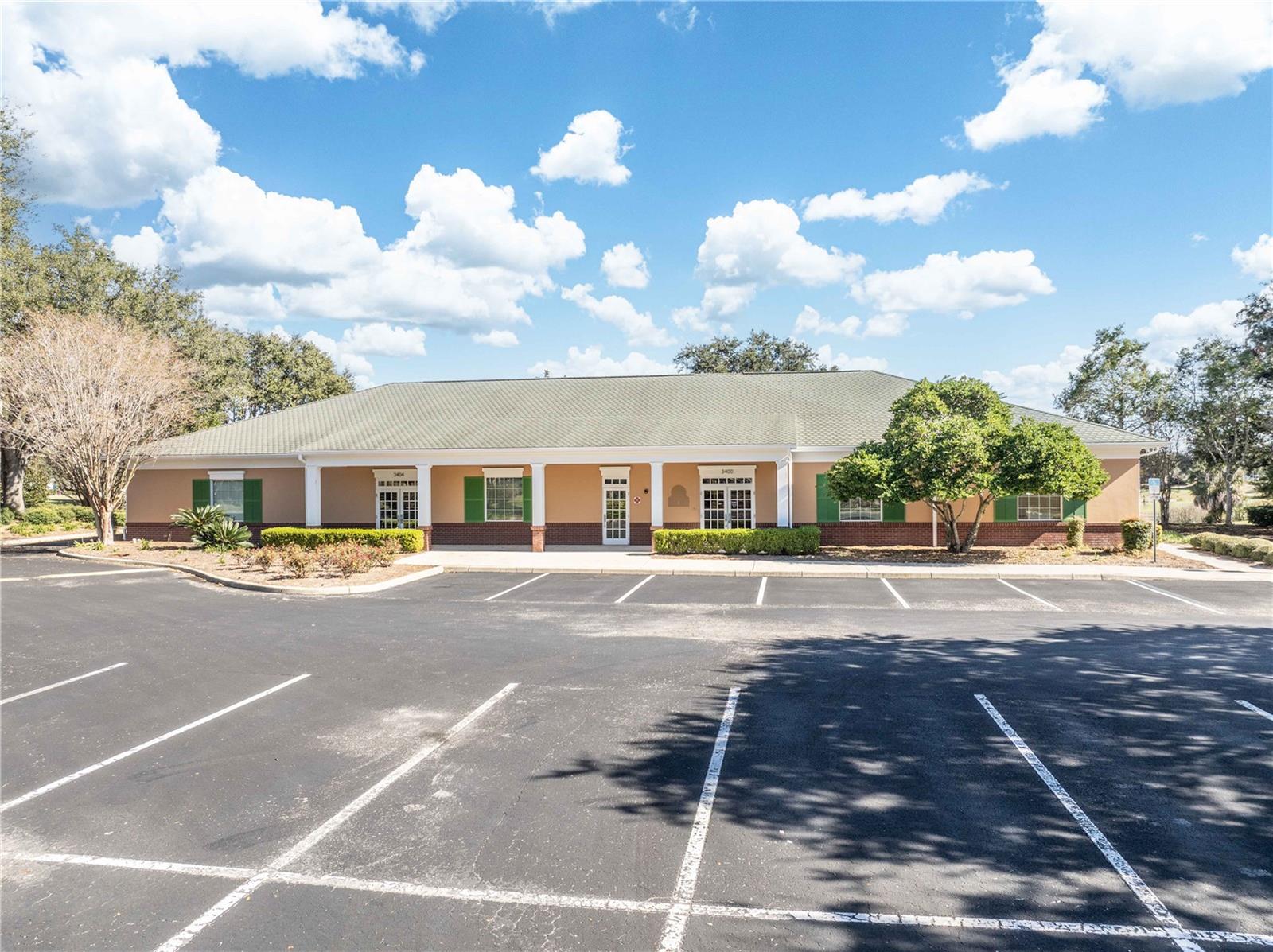 Introducing an exceptional and rare opportunity to own and have Fee Simple Title to a professional office building in The Villages, strategically located just off CR 466 behind a Citizens First Bank. This central property offers convenient golf cart access, making it an ideal location for your business. Spanning 5,950 sq ft under air, this versatile space accommodates 5 private offices, 4 bathrooms, a large conference room, a break room, and a welcoming receptionist area, providing ample room for a variety of business needs. Additionally, the property includes a server room equipped with a mini-split A/C unit for separate climate control. Recent enhancements include a brand new A/C system installed in 2024, ensuring comfort and efficiency, as well as cosmetic updating throughout. Situated on a generous 0.95-acre lot, this building features 24 parking spaces, facilitating easy access and convenience for both employees and clients. Don’t miss out on this unique opportunity to establish your business in a prime location within The Villages. Contact us today to learn more or schedule a private showing!