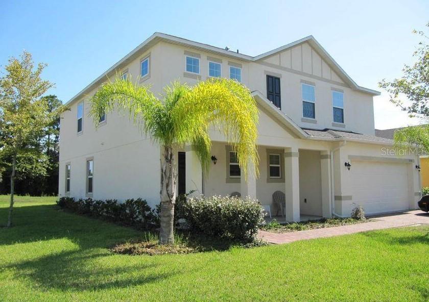Corner property - nicely kept, large 5 bedrooms, 3.5 bath, two story home in convenient Sunset Cove community of Port Orange. Master suite downstairs, with huge great room, open kitchen (42-inch cabinets, granite counter tops, appliance package) and utility room. Corner property with 2-car garage and open patio for grilling and relaxing. Upstairs offers 4 bedrooms, 2 full baths & another great room (loft).  Property is conveniently located to major roadways, shopping, restaurants, health care providers and short distance to Daytona & Ponce Inlet Beaches.  More interior pictures coming soon.