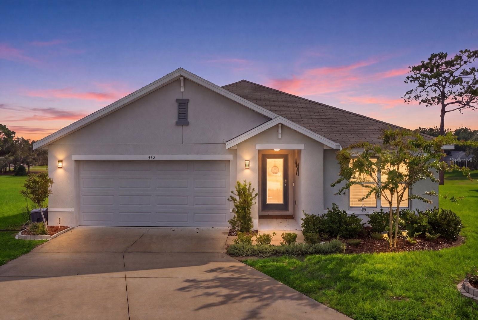Welcome to this beautiful 2023-built 3BR/2BA home with a 2-car garage in the desirable Fairways at Twisted Oaks golf course community. Perfectly situated on the 8th hole, this home offers peaceful golf-course views with a scenic water feature. The expanded screened lanai provides the perfect space to relax, entertain, or enjoy Florida's beautiful weather year-round. Inside, you'll find a bright, open floor plan with modern finishes, spacious living areas, and the benefits of newer construction. The professionally landscaped yard adds to the home's outstanding curb appeal and creates a welcoming first impression. Enjoy the tranquility of golf course living while being conveniently located near shopping, dining, medical facilities, parks, boating, fishing, and everything Citrus County has to offer. Whether you?re looking for a full-time residence or a seasonal getaway, this move-in-ready home offers the perfect combination of comfort, style, and location. Schedule your private showing today!