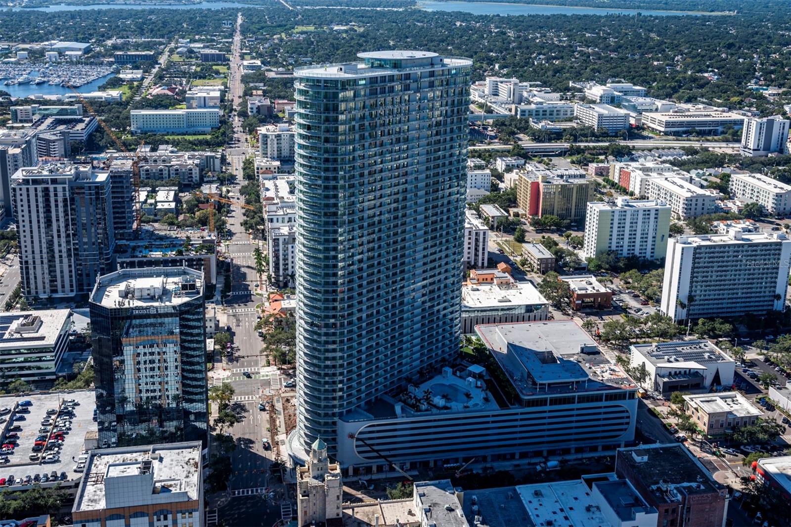 Experience luxury city living at The Residences at 400 Central, downtown St. Petersburg’s landmark 46-story condominium tower. This residence offers modern, open-concept floor plans with floor-to-ceiling glass and expansive terraces with panoramic views from Tampa Bay to the Gulf of Mexico. Residents enjoy an unparalleled amenity collection, including a 46th-floor Sky Lounge Observatory, resort-style pool deck, professional fitness and wellness center, theater lounge, private dining and co-working spaces, concierge, valet parking and more — all in the heart of vibrant Central Avenue.