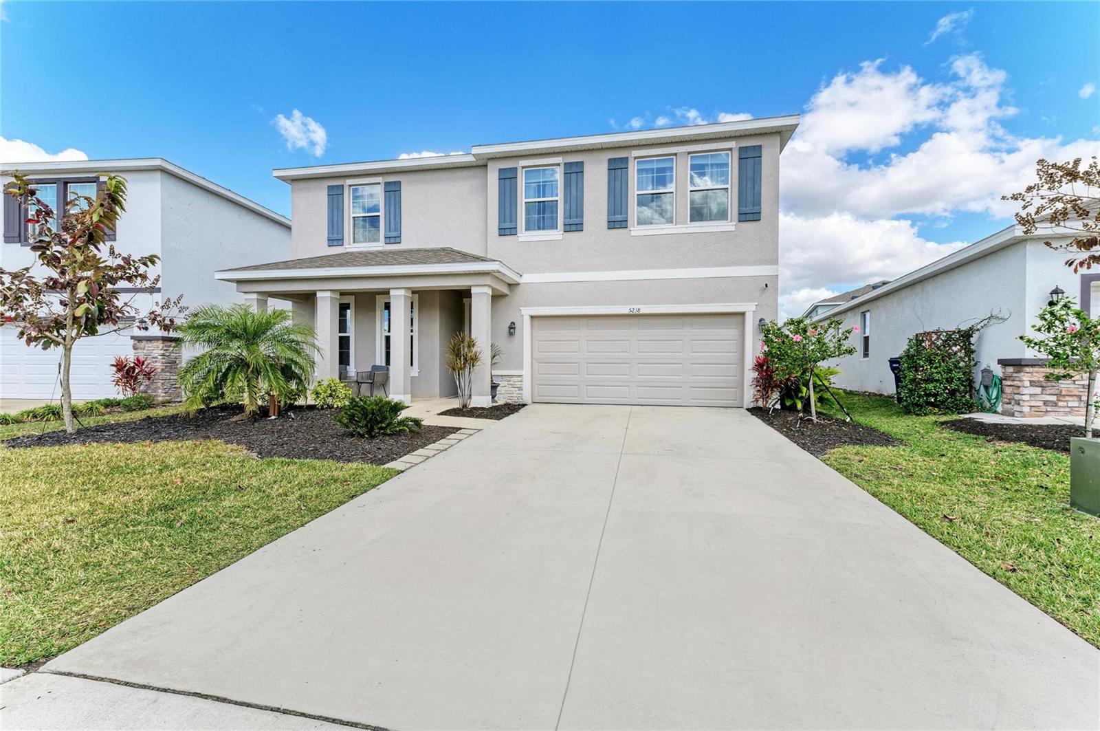 Welcome to your ideal family retreat in Lakewood Ranch’s sought-after Solera neighborhood. Perfectly positioned on a peaceful waterfront lot, this home captures breathtaking water views, highlighted by a fountain that glows beautifully in the evening—creating a picturesque and tranquil backdrop.

High ceilings and an open-concept design fill the home with natural light, offering a bright, airy atmosphere and flexible spaces for everyday living and entertaining. The front FLEX room provides versatility as a home office, formal dining room, or additional sitting area—tailored to fit your lifestyle.

The spacious primary suite is a true retreat, featuring a sitting area, an expansive walk-in closet, and a luxurious en-suite bath. Upstairs, you’ll also find three additional bedrooms, a generously sized shared bath with dual sinks, a bonus room with an oversized storage closet, and a well-appointed laundry room with utility sink. A downstairs guest bedroom and full bath offer ideal privacy for visitors or multi-generational living.

Designed with both style and function in mind, the kitchen features granite countertops, wood cabinetry, a large pantry, and a butler’s pantry - perfect for seamless entertaining. Sliding glass doors open to the covered lanai, extending your living space outdoors and allowing you to fully enjoy the serene waterfront setting.

Solera is a newer, established community with low HOA fees that include landscaping maintenance and access to a community pool just steps away. As part of Lakewood Ranch, residents enjoy top-rated schools, premier shopping and dining, golf courses, parks, and extensive recreational amenities. The neighborhood’s streetscape and vibrant community atmosphere reflect pride of ownership throughout.

More than just a home, this property offers a lifestyle - conveniently located near downtown Sarasota and its thriving arts scene, University Town Center, SRQ Airport, world-renowned Gulf Coast beaches, and within easy reach of Florida’s famous theme parks.