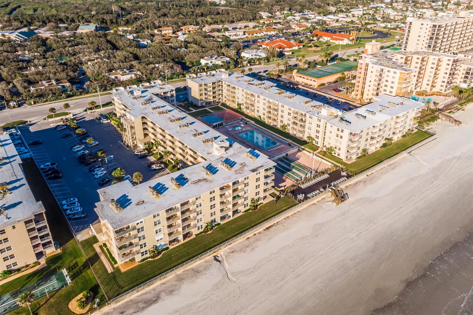 From the moment you walk through the front door you will be blown away with the charm this 1/1 condo with a bunk room has to offer! Updated kitchen, tile floors throughout, and the plantation shutters on the slider door and windows are just a few of the features you will fall in love with! Sit out on your balcony and feel the ocean breeze! With a prime location on the no-drive beach in New Smyrna, a handful of lush golf courses, one of a kind shops, and locally owned restaurants nearby, this condominium has all that you could ever desire and more!*All measurements are intended to be accurate but up to the buyer to verify* ;Water: City