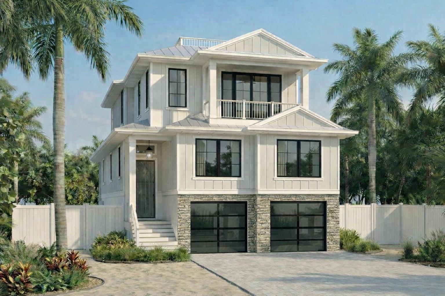 Pre-Construction. To be built. Brought to you by Noah Thomas Builders, this newly constructed coastal residence inspired by classic West Indies architecture and situated in the exclusive Roberts Point neighborhood on Siesta Key. This thoughtfully designed home pairs timeless island style with modern coastal construction, offering refined living in a highly desirable island setting. Built to meet today’s highest coastal standards, the residence will feature solid concrete block construction, elevated foundation systems, hurricane-impact windows and doors, metal roofing, and other structural elements designed for durability and long-term peace of mind in a waterfront-adjacent environment. The interior layout emphasizes open, airy living spaces with high ceilings with abundant natural light that create an effortless connection to the outdoors. The kitchen is designed as both a functional workspace and gathering area, featuring premium appliances, custom cabinetry, and a generous island ideal for entertaining and everyday living. The primary suite serves as a private retreat with a spa-inspired bathroom, including a freestanding soaking tub, dual vanities, and a spacious walk-in shower. Additional bedrooms offer en-suite baths and refined finishes, while a flexible bonus space allows for a home office, fitness room, or lounge. Outdoor living is a focal point of the design, with covered entertaining areas, an outdoor kitchen, and a resort-style pool and spa—perfect for enjoying Siesta Key’s year-round sunshine and relaxed island atmosphere. Located on the quiet north end of Siesta Key, Roberts Point is known for its privacy, natural surroundings, and convenient proximity to Siesta Beach, Siesta Village, and downtown Sarasota. This new construction home presents a rare opportunity to experience elevated coastal living by Noah Thomas Builders in one of Sarasota’s most coveted island communities. All images, renderings, and descriptions are for illustrative purposes and represent the intended design and style by Noah Thomas Builders. Finishes, materials, and specifications are subject to change during construction. Pricing, availability, and final details may be modified prior to completion.