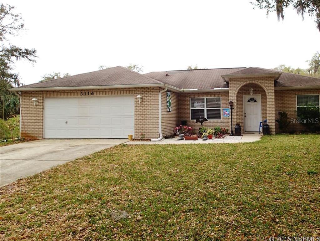 Check out this very nice contemporary pool home with lots of great features.  From the canopy of oak trees out front to the like-new pool with waterfall and screen patio (built in 2008) out back, this home features an inviting open floor plan with vaulted ceilings and art shelves, 3 bedrooms, and 2 bathrooms. The lovely master suite has crown molding and french doors to the large master bathroom, and one of the largest master closets youâll find â 16â x 7â. This home is located just Â½ mile from tennis and racquetball courts at Whistlestop Park and about 1 mile from a shopping plaza with grocery store, restaurants, etc.; Edgewater is just a couple of miles and a few minutes drive to the beach.   (Listing information thought to be reliable but is not guaranteed to be accurate; you are advised to verify the facts that are important to you.) ;Water: City