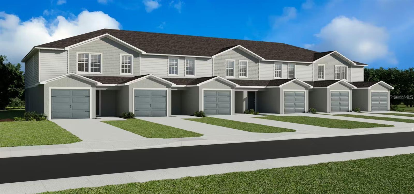 Brand-new 3-bedroom, 2.5-bath two-story townhome with garage in Winter Haven, FL. The open-concept main level features a spacious living area, flex space, powder room, and private covered lanai. The professionally designed kitchen includes a breakfast bar, 36-inch soft-close birch cabinets, premium laminate countertops, walk-in pantry, and Samsung stainless steel appliances. Upstairs, the owner’s suite offers a walk-in closet and en-suite bath with dual vanities and a tiled shower, while two additional bedrooms share a dual-vanity hall bath. Features include luxury vinyl plank flooring in main areas and baths, stain-resistant carpet in bedrooms, LED lighting, built-in pest control, and energy-efficient construction with Low-E windows, R-30 insulation, and a programmable thermostat. Move-in ready and easy to maintain.