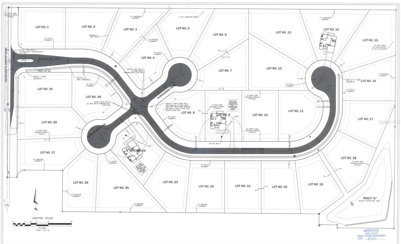 Offering is for Saddle Hill Estates - Horizontally Developed sub-division with 30 half acre or more lots totaling 20+/- Acres approved for well & septic.  Internal roads, storm water drainage,  fire hydrants, retention pond and landscaping completed. Ready to start building your dream homes. Ideal for custom builders and family and friends compound. Approved for gated community. 

Beautiful property located minutes from The Villages and an hour from Orlando. Ideal rural setting yet minutes to world class golfing and fishing, shopping, dining, entertainment, doctors and hospitals. An excellent development opportunity awaits! All information provided herein is believed to be accurate, but is not guaranteed.