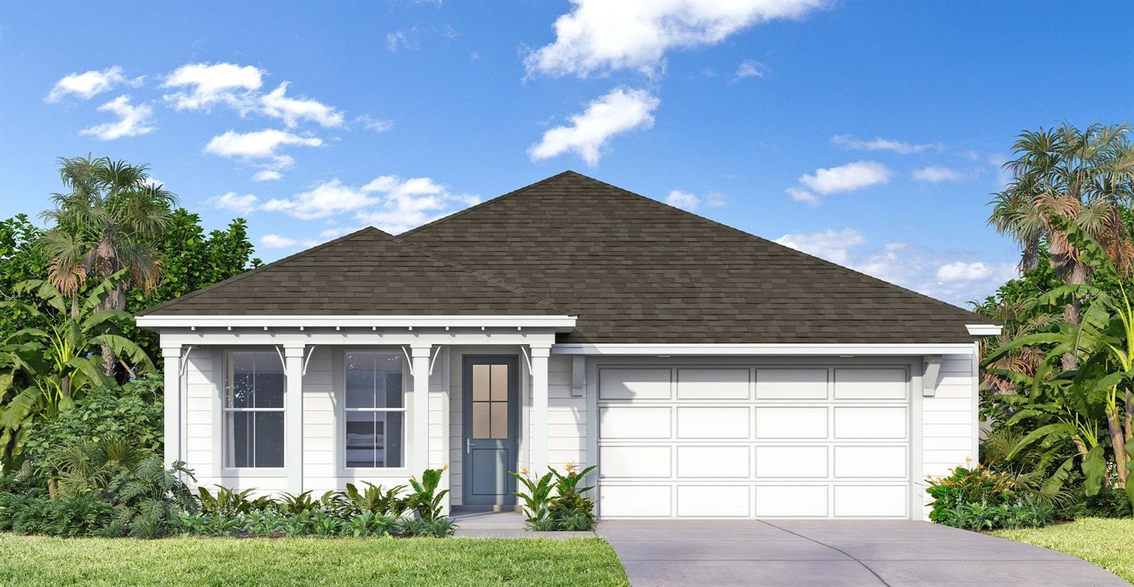 Under Construction. Welcome to the stunning Buttonwood model featuring a beautiful coastal elevation, located in the highly desirable Trailside community in Mount Dora. This thoughtfully designed home offers 1,862 square feet of open-concept living space, perfectly blending style, comfort, and functionality. Step inside to find a bright and inviting interior highlighted by elegant cabinetry, sleek quartz countertops, and a spacious kitchen ideal for both everyday living and entertaining. The kitchen is further enhanced with stylish pendant lighting and ample storage, including upgraded 42-inch cabinets. The expansive living area flows effortlessly to the outdoors through an impressive 9-foot sliding glass door, creating seamless indoor-outdoor living and filling the home with natural light. Enjoy a large backyard with plenty of space to relax, entertain, or design your own outdoor oasis. Located in a vibrant community, Trailside offers residents access to resort-style amenities including a pool and clubhouse, fostering a welcoming and active lifestyle. This home combines modern finishes, desirable upgrades, and a prime location just minutes from the charm of downtown Mount Dora, dining, shopping, and major roadways. Don’t miss your opportunity to own this beautifully appointed home in one of Central Florida’s most sought-after communities. Schedule your private showing today!