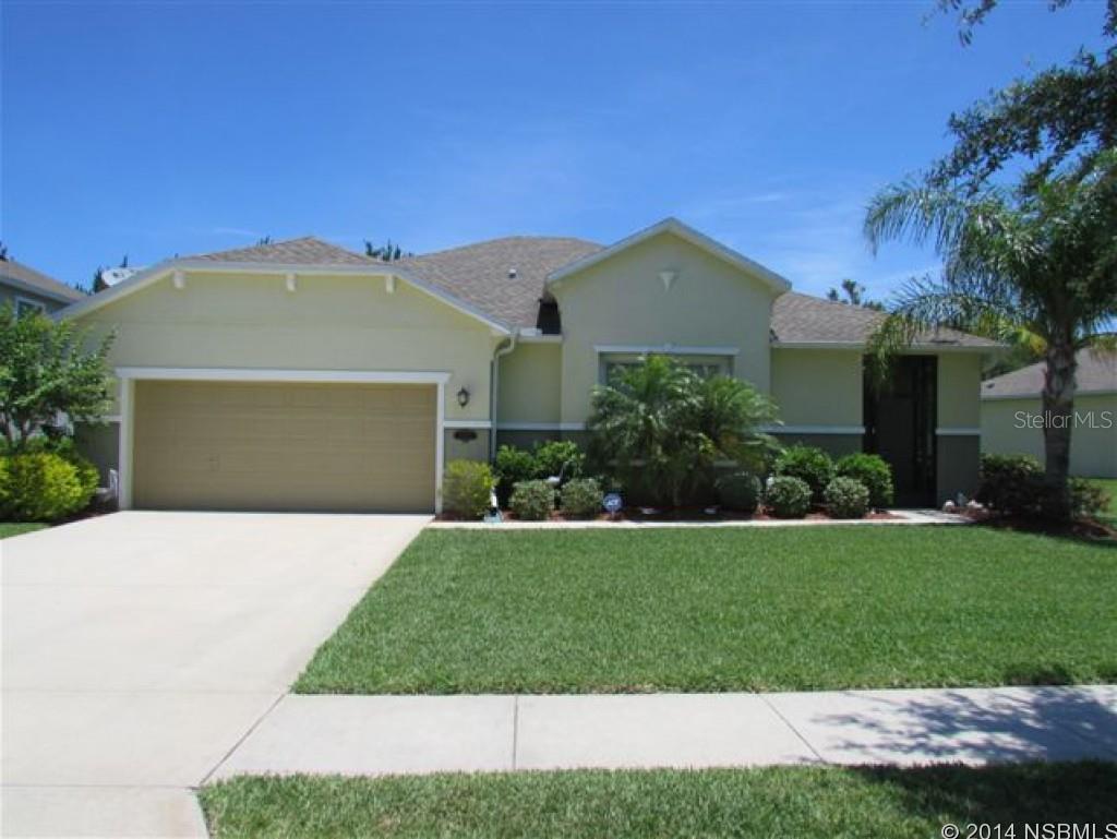 This is a must see! One owner home has been meticulously maintained. Entering through the screened front porch, in through the 8 ft front door; you will appreciate the open floor plan. The gourmet kitchen boasts Corian Counters, Whirlpool appliances, a breakfast bar, overhead high hat lighting, and 20 x 20 tiled floors. 10â sliding glass doors from the dining room lead to the 20x10 screened porch. The backyard overlooks a green belt, so you can enjoy the squirrels and occasion deer that pass through. 18x15 Master Bedroom will accommodate all your furniture. It also has a 9 x 6 walk in closet. Master Bathroom has a tiled walk in shower and a roman tub. The 2nd Bedroom has a large 6 x 5 walk in closet. 3rd bedroom is a nice size. The Guest Bathroom has a 32 inch extra large vanity, and a tub/shower combo. Oversized inside laundry room. All the light fixtures have been upgraded. Extra attic insulation with foil attic inserts and thermo pane, double insulated windows have proved to be good energy efficient investments, as the average electric bill has been under $100/mo. Aluminum Accordion Shutters, a Hurricane Rated Garage Door, and an ADT Security System have provided a substantial discount on Insurance. Bayberry Lakes Community offers a pool, clubhouse, basketball courts, and miles of walk ways. The Florida Professional Tennis Association is within walking distance. LPGA golf courses are just a few minutes away. ;Water: City