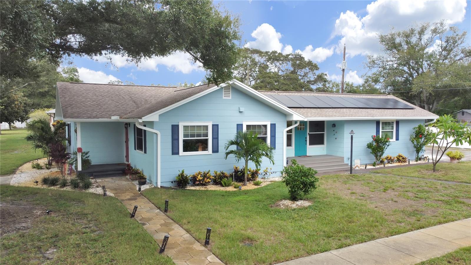 * Charming 1248 sq. foot updated bungalow. The areas BIGGEST 2/1 and biggest lot for the price!
* PAID OFF solar panels, no payments needed! Only $35 to hook up utilities with Duke energy, already saving you money!
* New hurricane rated windows and doors.
* Newly painted outside and in.
* Two very large bedrooms with deep, double closets and lots of natural light. 
* Remodeled bathroom gives you a spa like feel with river rock floor for that non-slip safety. 
* Remodeled, expanded kitchen with all new LG appliances, honed marble counter tops, farmers sink with new stylish faucet/disposal, and 
   LED under  cabinet lighting. 
* Fully insulated Florida/bonus room offers a flexible living space.
* Large backyard as you exit thru the hurricane rated double French doors. NO FLOOD ZONE!
* The roof is a high quality, long-life shingle and features gutters with leaf guards and downspouts. We are told 30 year shingle.
* The double lot has room for parking your boat, the RV, or a rocking pool!
** The home is zoned NT-2, so bring your extra living space ideas and create your extra income potential*, or build a second garage or workspace. This property can grow with your imagination. (* please seek rules and regulations from the City of St. Petersburg).
** A home warranty of $500 is also being offered!

Make us an offer!