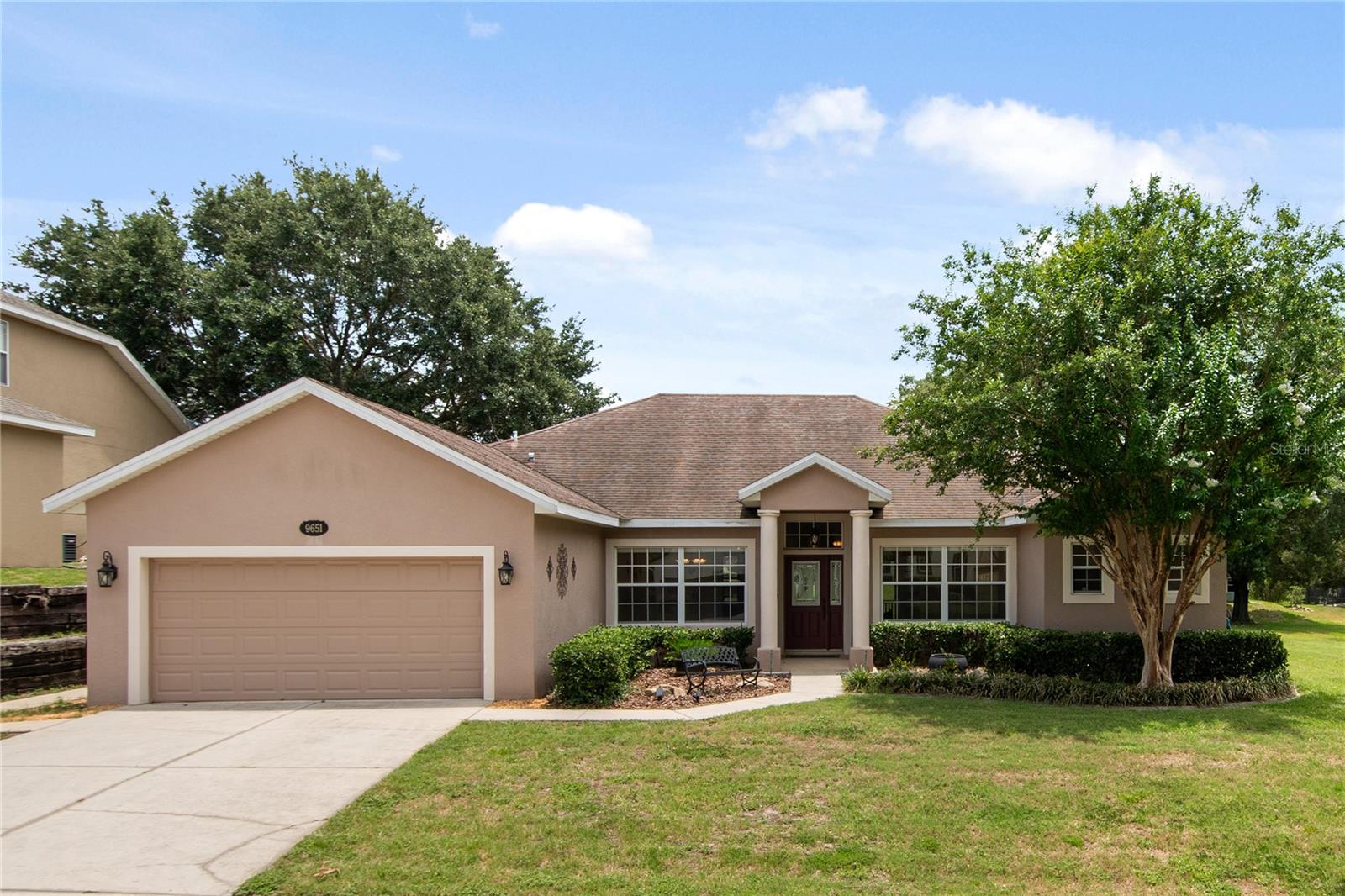 Welcome to the highly sought-after Palisades community, where lake-access living meets comfort and convenience! This beautifully maintained 3-bedroom, 2-bath home with a versatile bonus room/home office offers the perfect blend of functionality and Florida lifestyle. Step inside to discover an open and inviting floor plan featuring spacious living areas, abundant natural light, and premium Budget Blinds throughout—a $9,000 upgrade that adds both style and energy efficiency. The flexible bonus room is ideal for a home office, media room, playroom, or guest space. Enjoy peace of mind with a new HVAC system installed in 2022, including both the air handler and condenser, providing years of reliable comfort. Outside, enjoy the privacy and tranquility that make Palisades one of Clermont's most desirable communities. Residents enjoy access to exceptional amenities including a clubhouse, community pool, tennis and pickleball courts, playground, and most importantly, a private community boat ramp, fishing pier, waterfront park, and direct access to the Clermont Chain of Lakes via Lake Minneola—perfect for boating, fishing, watersports, and enjoying the Florida sunshine. The fee also includes FiberNow cable with over 200 channels and 4-G Internet. Conveniently located just minutes from downtown Clermont, shopping, dining, waterfront parks, bike trails, and the Florida Turnpike, this home offers the best of Central Florida living. Seller is motivated and, with an acceptable offer, will provide a credit toward a new roof, creating an outstanding opportunity for buyers to customize and add value while securing a home in one of Clermont's premier lake-access communities. Don't miss your chance to experience the Palisades lifestyle—schedule your private showing today!