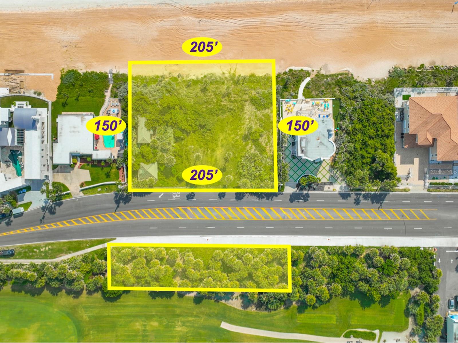 A rare opportunity to purchase this EXPANSIVE PRIME OCEANFRONT PROPERTY with 205 FEET OF LUXURIOUS OCEAN FRONTAGE located on the PRISTINE “NO DRIVE” BEACH surrounded by IMPRESSIVE ESTATE HOMES in the most prestigious area of Ormond Beach, Florida…. Build ONE or TWO SINGLE FAMILY HOMES!! … This awesome property ZONED R-2 is the LARGEST PARCEL IN THE AREA and can be divided into TWO BUILDABLE LOTS giving it tremendous value...  Build an oceanfront mansion or subdivide the parcel and build your dream home on one parcel and sell the other parcel to pay for it!  This property also includes AN ADDITIONAL 13,000 SQ. FT. STRIP OF LAND which is ZONED R2.5 on the west side of Ocean Shore Boulevard which CAN BE COUNTED TOWARDS TREE PRESERVATION AND OVERALL LOT AREA when the area on the east side is developed providing tremendous added value… This entire parcel totals 1.07 ACRES of land calculating to 47,325 SQ. FT… The lot is CLEARED and it is HIGH ABOVE THE BEACH so you’ll enjoy AWESOME VIEWS OF THE AZURE ATLANTIC OCEAN AS FAR AS THE EYE CAN SEE!!… It is also located in FLOOD ZONE “X” providing added protection and peace-of-mind…… Currently there is a cottage and detached garage on the property… UTILITIES IN PLACE & IMPACT FEES ALREADY PAID!!  A stone’s throw to Granada Boulevard providing convenient access to shopping, great restaurants, medical facilities and much more!!   Hear the sounds or the surf, smell the salt air & see majestic sunrises every day!!   MAKE ALL OFFERS KNOWN!!!!!!!