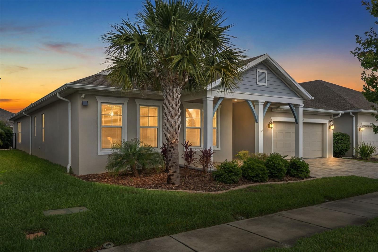 Welcome to this exceptional David Weekley Tangelo floor plan, where spacious design and sophistication come together beautifully in the highly desirable Bexley community. From the moment you step through the oversized foyer of this stunning 4-bedroom, 3.5-bath, TANDEM 3-car garage, salt water pool home, you’ll immediately appreciate the comfort, elegance, and thoughtful design throughout.
The bright, open-concept living spaces are perfectly designed for both everyday living and effortless entertaining. At the heart of the home is the beautifully upgraded gourmet kitchen featuring an oversized center island, expansive walk-in pantry, built-in wine niche, elegant new cabinetry, gorgeous quartz countertops, designer backsplash, gas cooktop, and newly installed built-in oven and microwave. This impressive space creates the perfect gathering place for family and guests alike while offering both beauty and functionality for the inspired home chef.
The well-designed layout includes a private guest suite, while two additional generously sized bedrooms share a spacious bath and provide ample closet space. The luxurious owner’s retreat is truly a private sanctuary featuring an oversized walk-in shower and custom his-and-hers closets designed to impress. A separate pool bath adds even more convenience and functionality to this exceptional floor plan.
Additional highlights include an enclosed front office ideal for a study, flex space, or game room, beautiful wood-look tile flooring throughout the main living areas, built-in architectural details, a custom stone electric fireplace that adds warmth and ambiance, and a tandem 3-car garage with abundant storage and parking space. The gas hot water heater and electric water softener add even more value and efficiency.
Step outside to your own private tropical paradise featuring a stunning saltwater gunite pool added in 2020 with an elegant paver surround, creating the ultimate setting for year-round Florida living and entertaining. Mature tropical landscaping provides a peaceful sense of privacy, while the widened paver driveway enhances both curb appeal and parking convenience.
Located in the sought-after Bexley community, residents enjoy resort-style amenities including pools, clubhouse with café, fitness center, dog parks, playgrounds, and miles of scenic walking and biking trails. Top-rated schools are just minutes away, while convenient access to SR-54 and the Suncoast Parkway places Tampa International Airport and downtown Tampa within easy reach. Shopping, dining, entertainment, medical facilities, Wiregrass Mall, Tampa Premium Outlets, Costco, Publix, and Florida’s beautiful Gulf beaches are all nearby.
This beautifully upgraded home offers a rare combination of luxury, privacy, space, efficiency, and thoughtful upgrades in one of the area’s premier communities. Don’t miss your opportunity to own this incredible home — schedule your private showing today before it’s gone!
