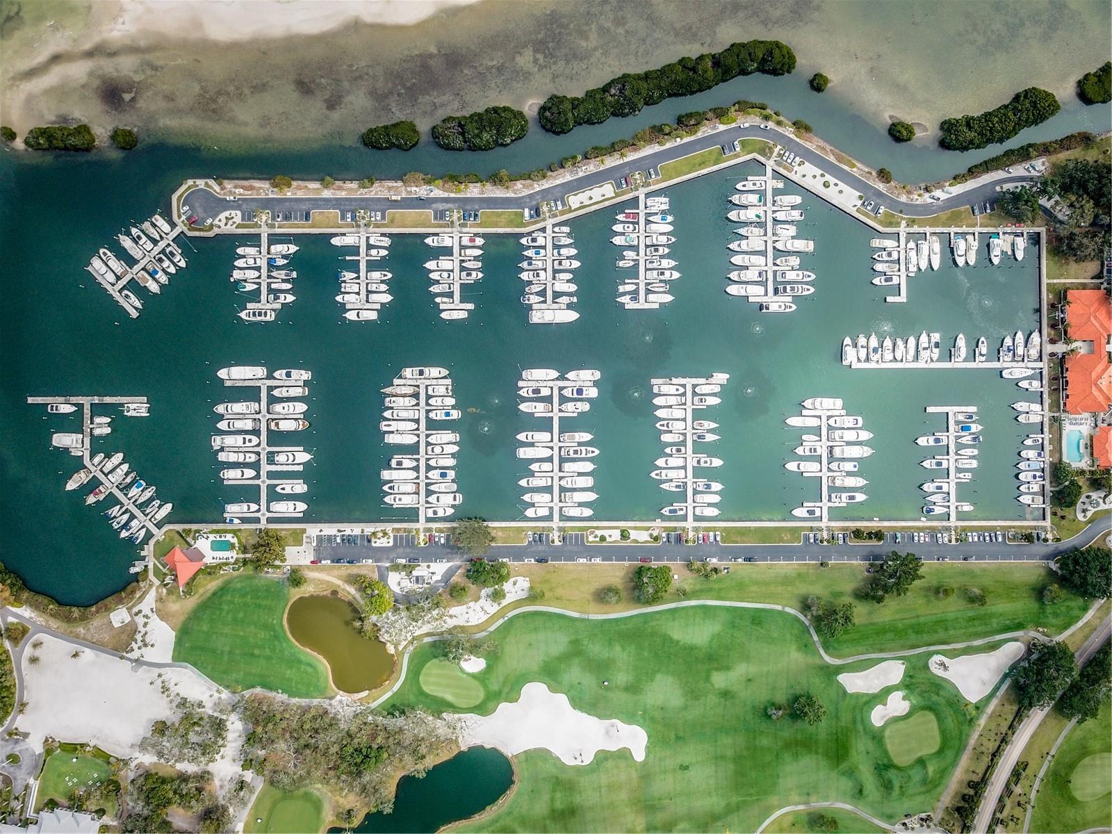 A favorite dock in the Marina! This 55 x 20 foot slip at Longboat Key Club Moorings is located at the Marina Village along the seawall! Easy access on and off the water to this H-dock slip. Club membership is not required. Direct access to Sarasota Bay and the ICW. The deep water marina is as much a luxury resort as any other neighborhood on the island, thanks to individual slip ownership, a Mediterranean style marina village that includes restaurants, shopping (close to Publix, CVS, and other specialty shops), recreational and social activities, and discreet, on-site maintenance and concierge services. Electric, water and wireless internet access. Longboat Key Moorings is truly a World Class facility. Membership in the Longboat Key Club is available with the option to join anytime. Each vessel must be approved by the Association's Board of Directors prior to entering the Marina. The longest vessel permitted in the slip is 50 LOA; beam depends on the vessel. Call to discuss!
