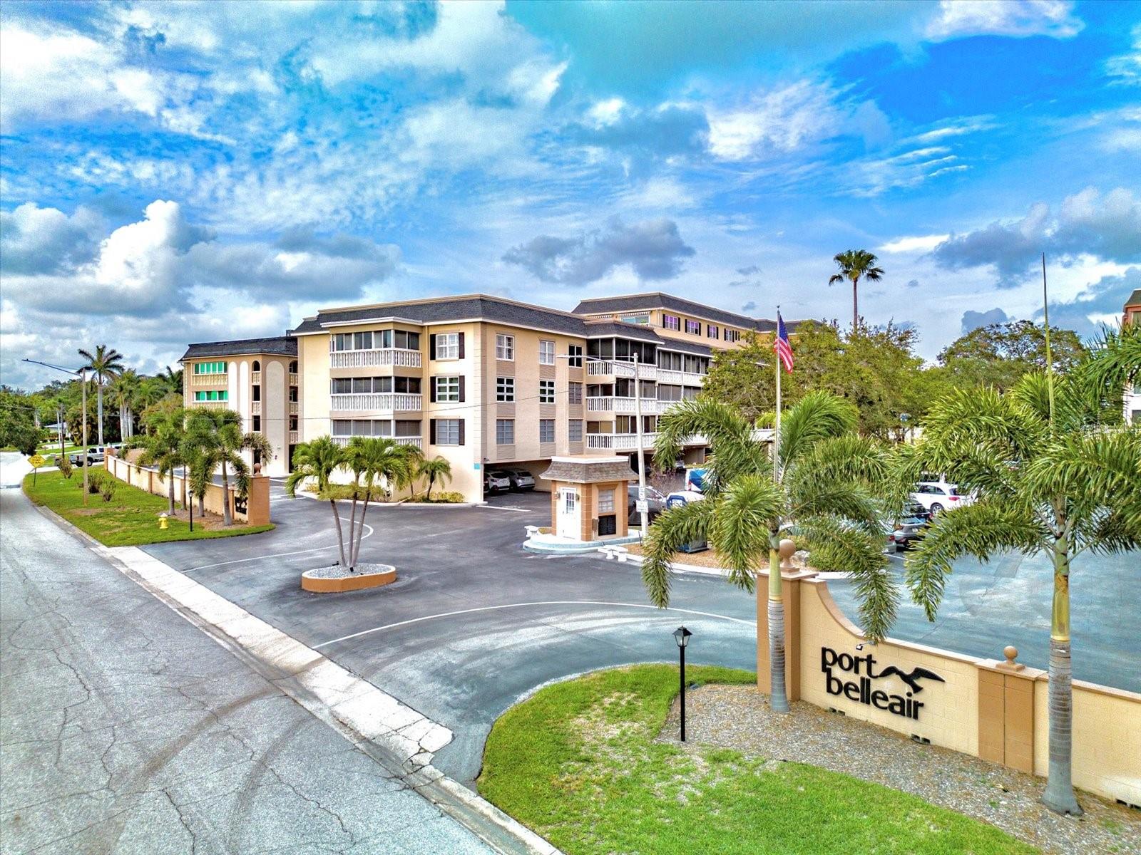 Whether you're looking for full-time coastal living or a seasonal retreat, this condo offers the best of both comfort and convenience. Enjoy stunning Intracoastal Waterway views from this beautifully appointed 2 bedroom, 2 bath condo (with 1446 total heated square footage including the 19.9x7.5 sunroom) in a vibrant 55+ community.  This spacious unit features the sunroom overlooking the Intracoastal Waterway and pool, walk-in closets, crown molding, built-in cabinetry, an electric fireplace, and engineered oak flooring throughout the living areas. The updated kitchen and living spaces are perfect for entertaining or relaxing in style.  Built with peace of mind in mind, this condo is equipped with hurricane-rated windows and doors.  Residents enjoy access to a heated pool, clubhouse, grilling station and the unbeatable benefit of being nearby the Belleair Causeway, its boat ramps and fishing pier.  Located just 1.5 miles from our sandy beaches and within less than a mile and walking distance you'll find a plethora of restaurants, shopping, groceries, a pharmacy, banks, gas station, dry cleaners, sports stores, and the City of Belleair Bluffs park and fitness area. They are all available and much more-you'll have everything you need just steps from your door including medical needs and airports. Port Belleair Building 3 has the advantage of recent renovations, being fully funded and passed its milestone inspection.  Sorry, only emotional support or service animals allowed once confirmed by management.  Schedule your private tour today!